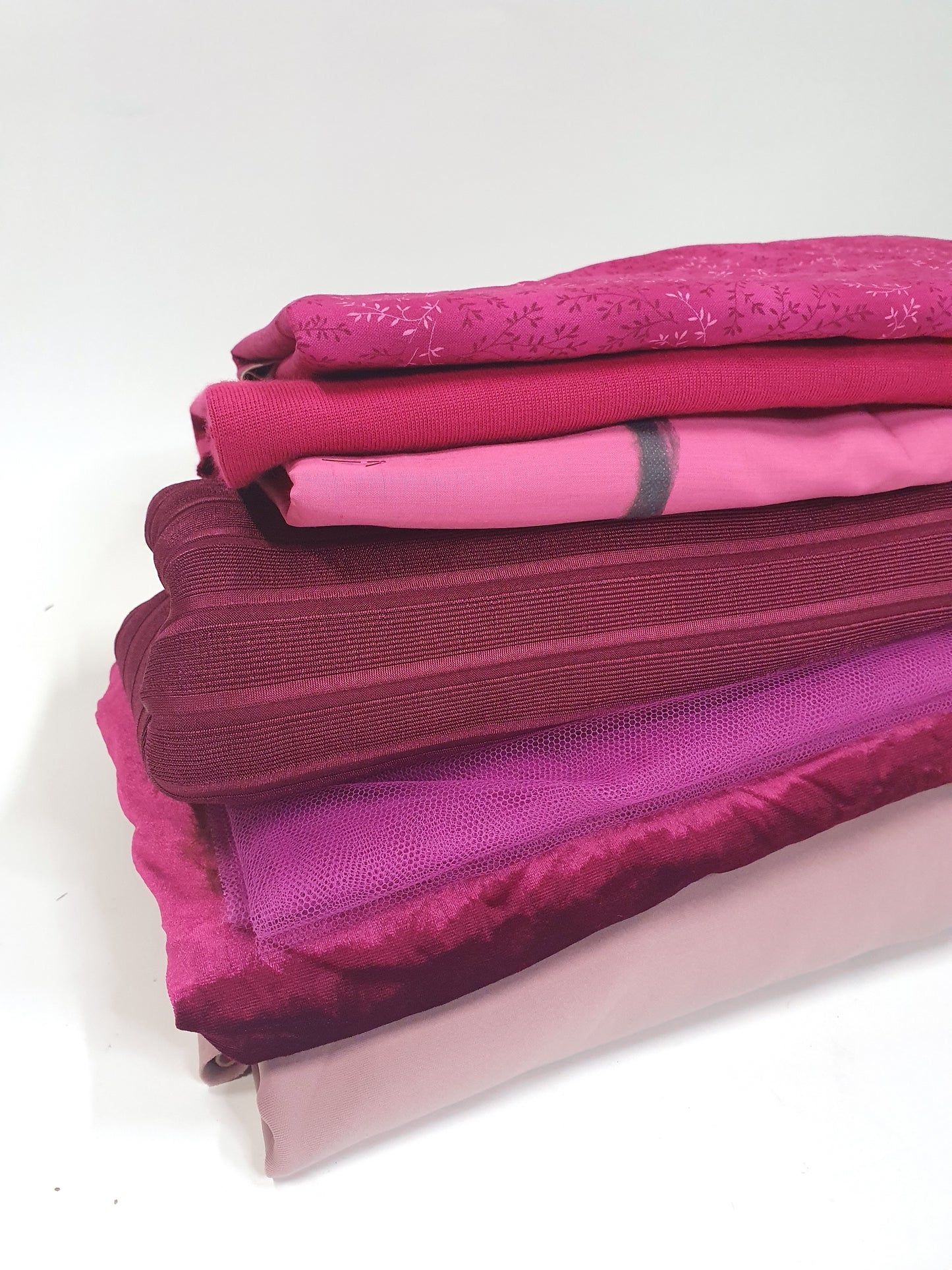 Fabric, Pink Mix, Large Pieces