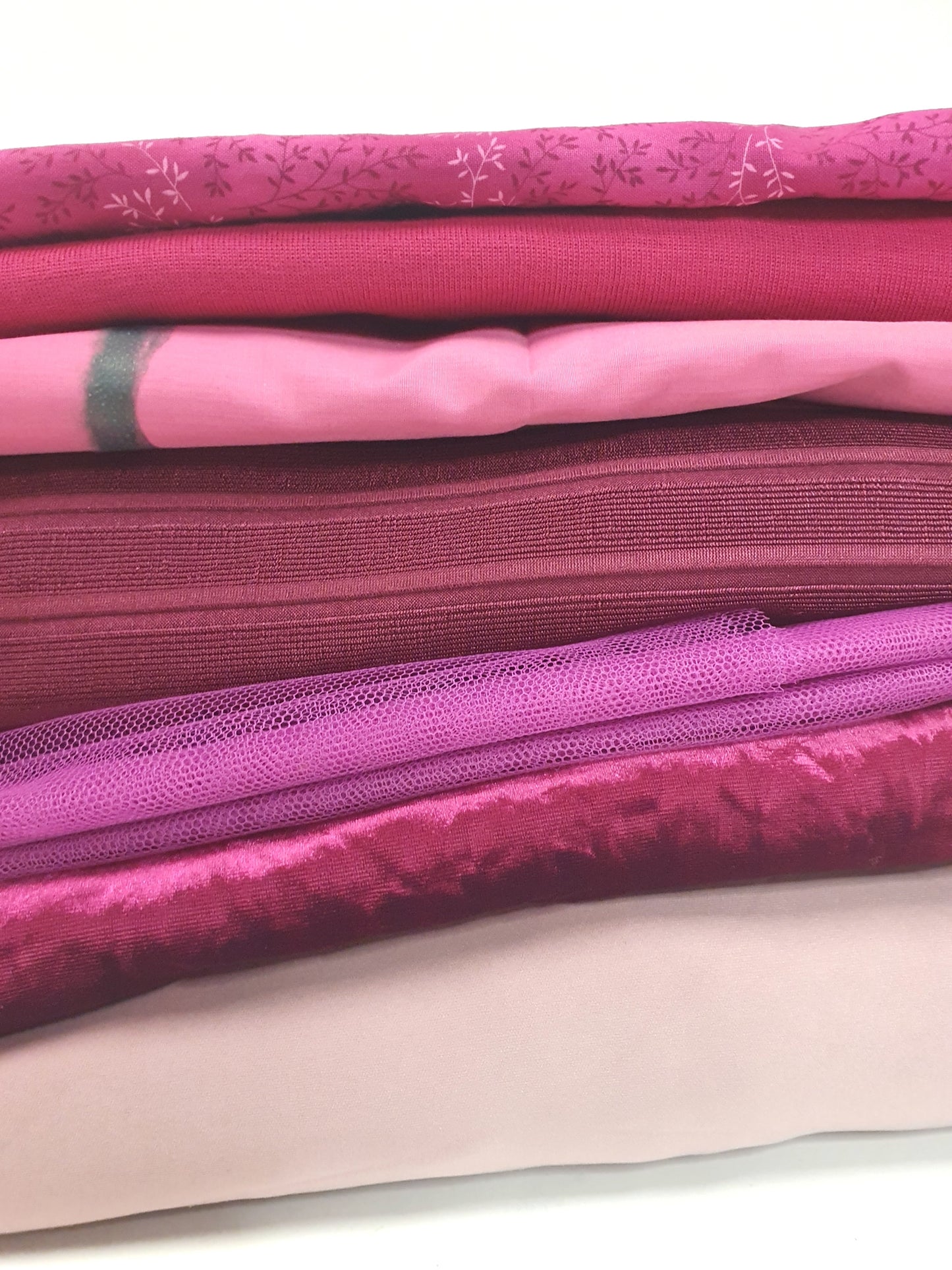 Fabric, Pink Mix, Large Pieces