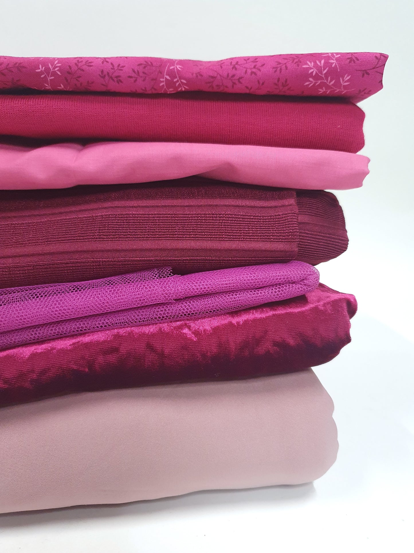 Fabric, Pink Mix, Large Pieces
