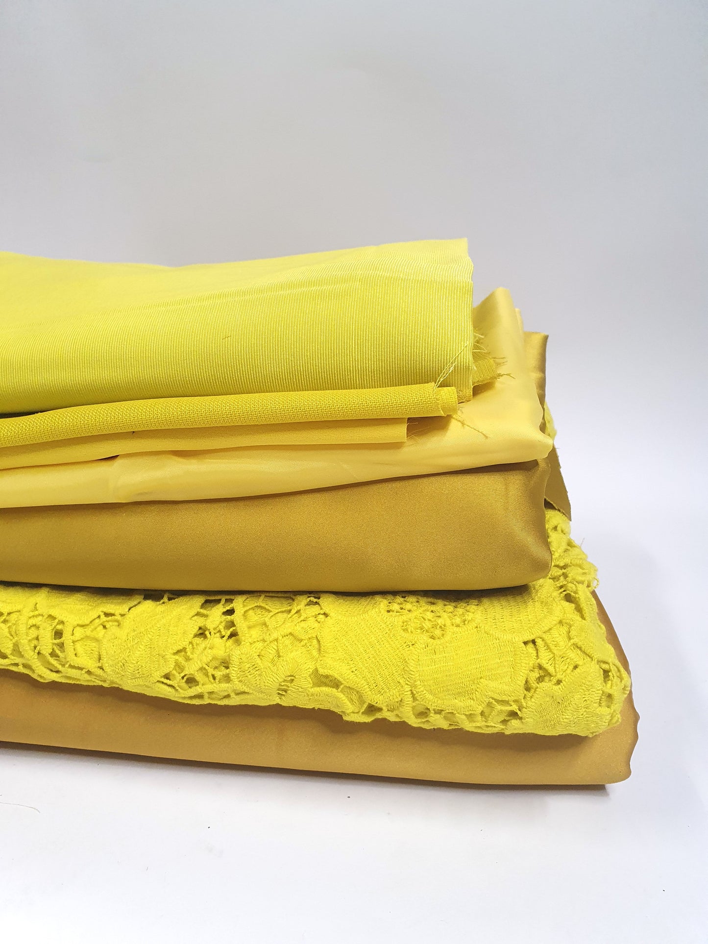 Fabric, Yellow Mix, Large Pieces