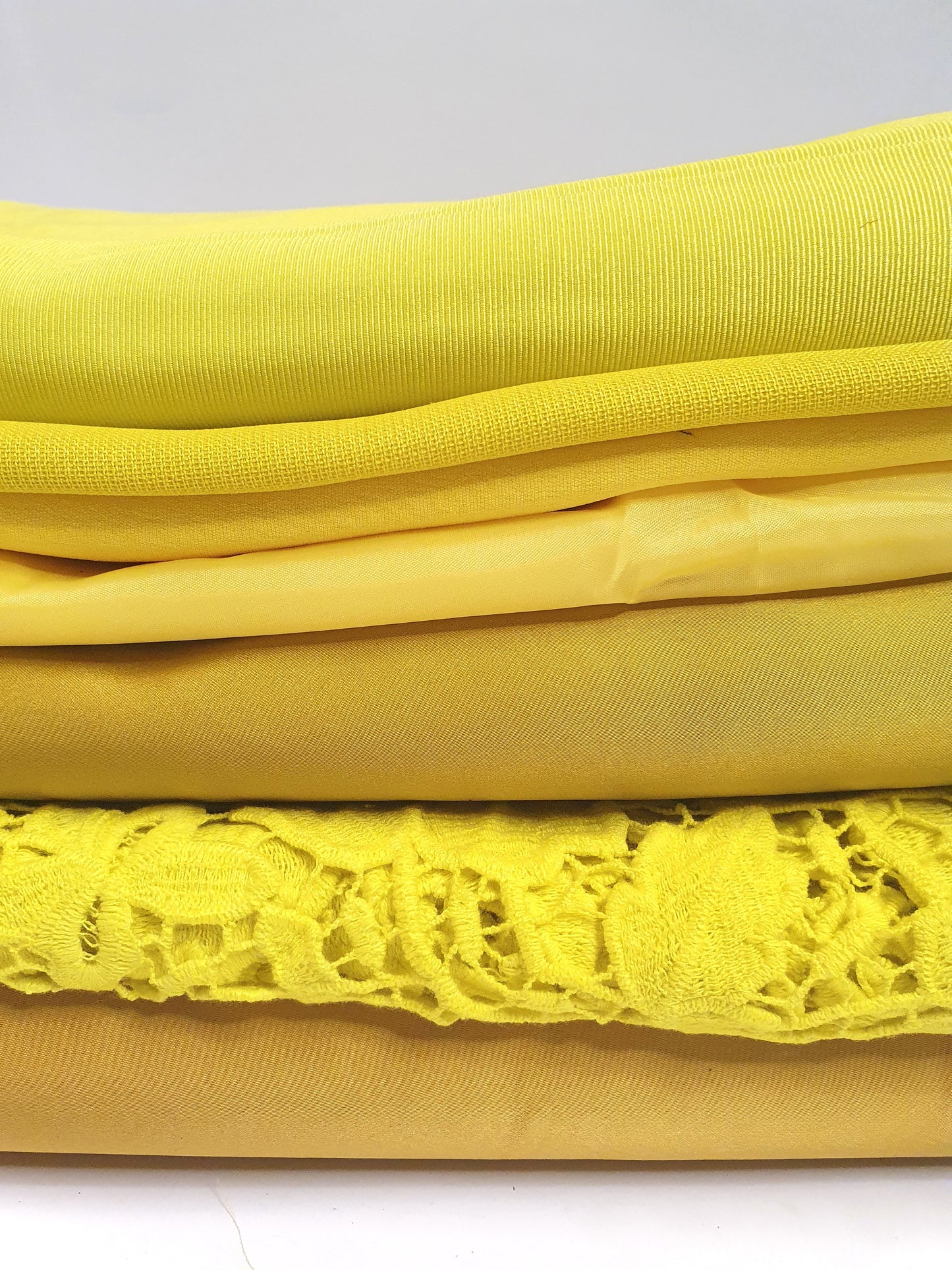 Fabric, Yellow Mix, Large Pieces