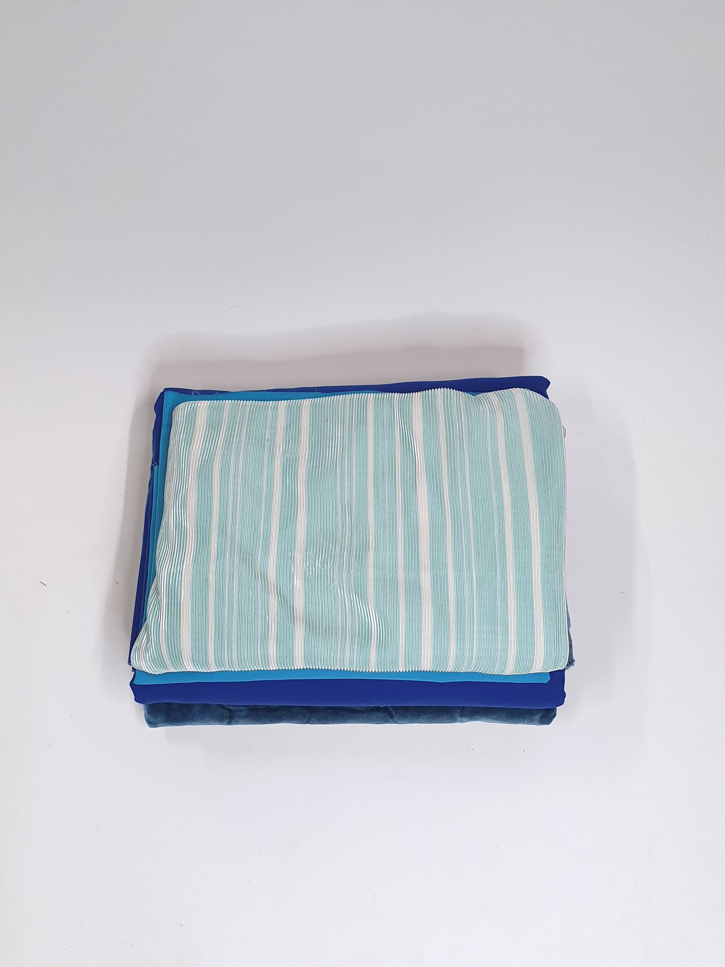Fabric, Blue Mix, Large Pieces