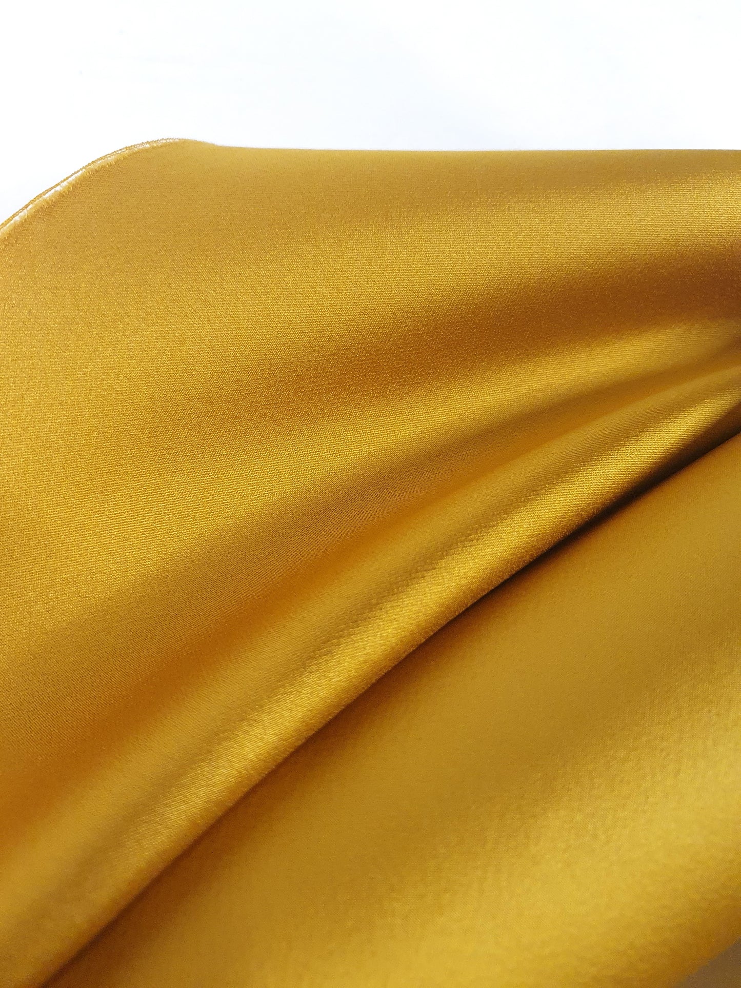 Fabric, Satin Twill, Mustard/Gold