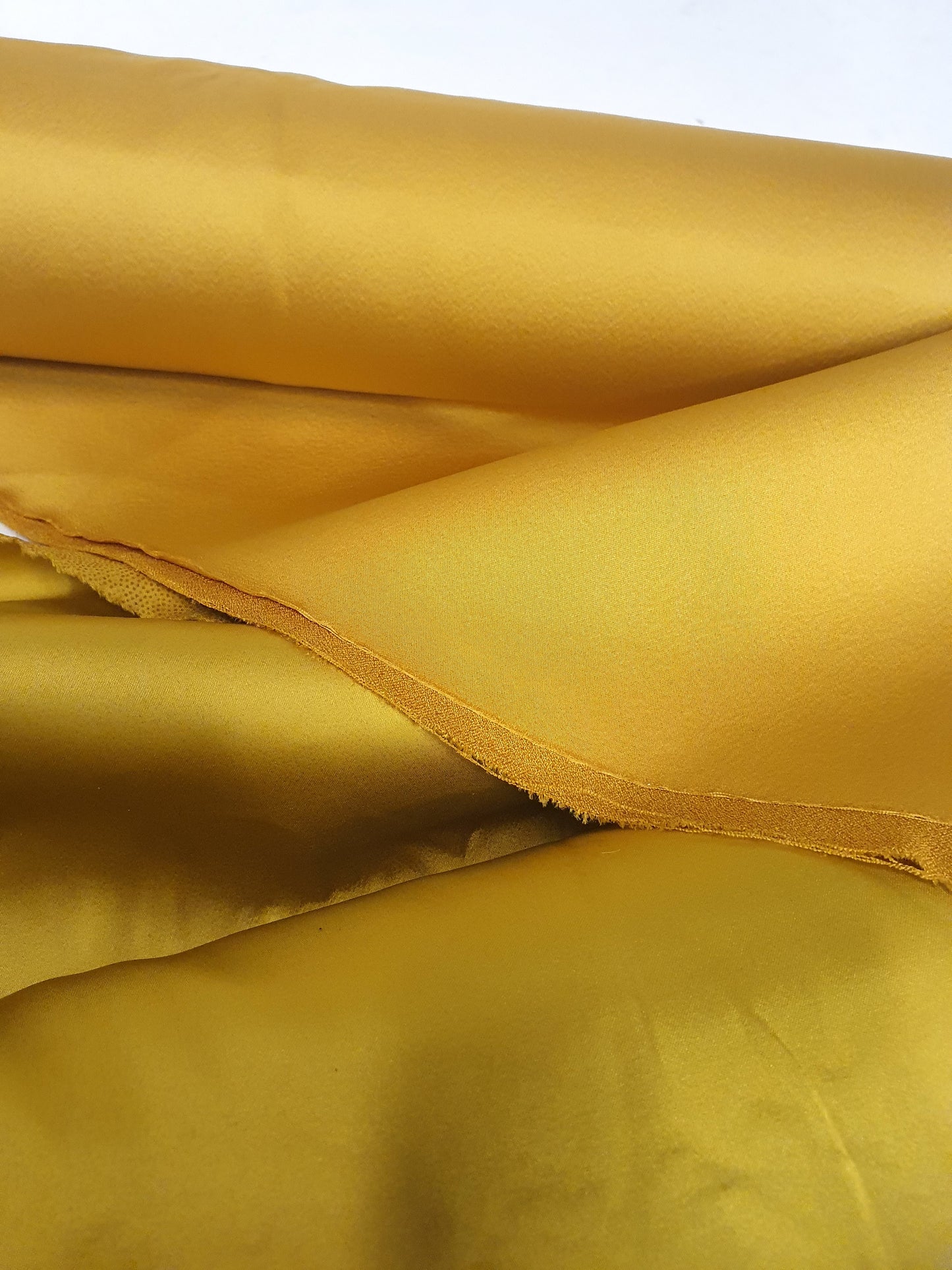Fabric, Satin Twill, Mustard/Gold