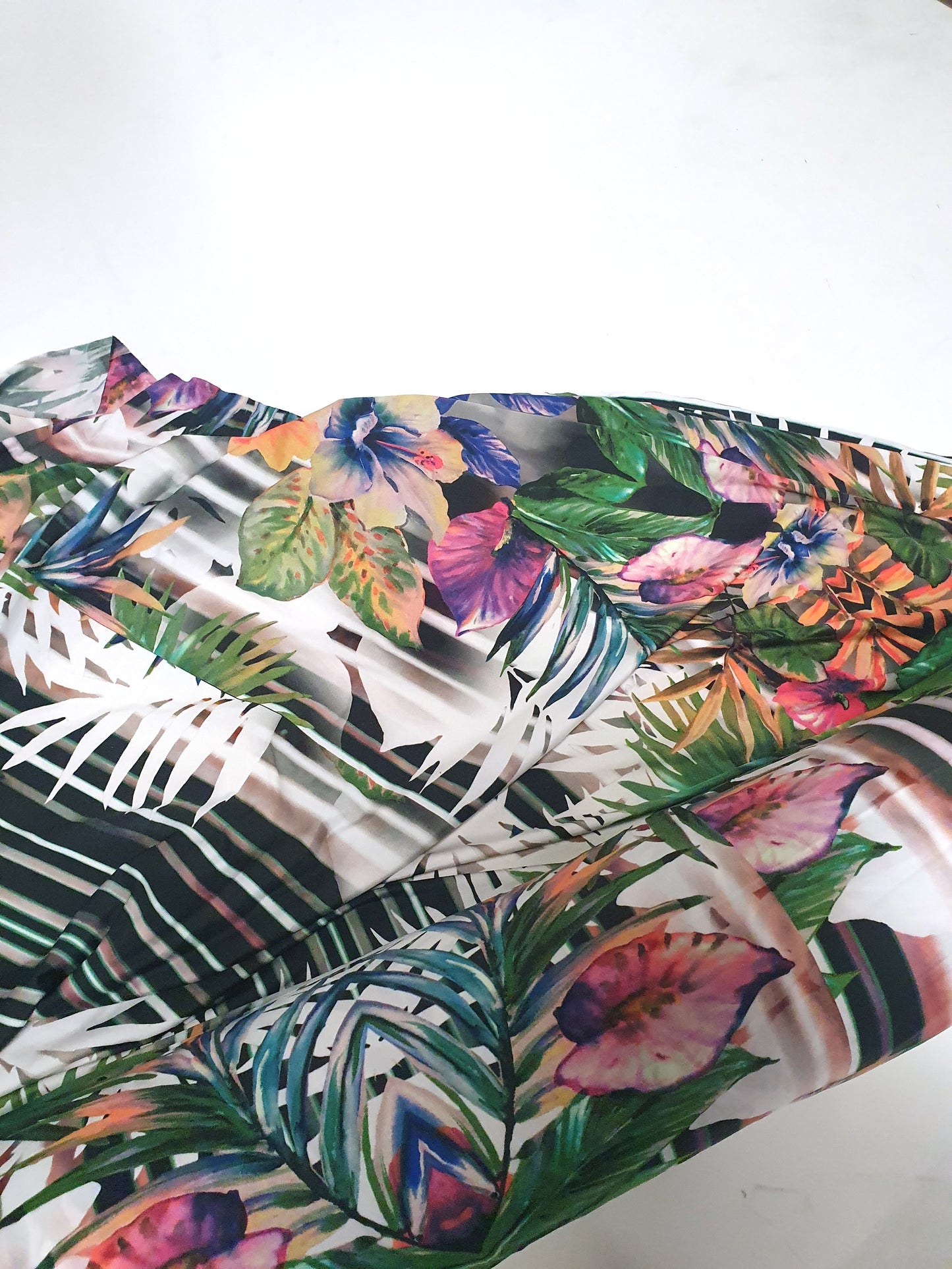 Fabric, Light Weight, Elastic, Floral Print