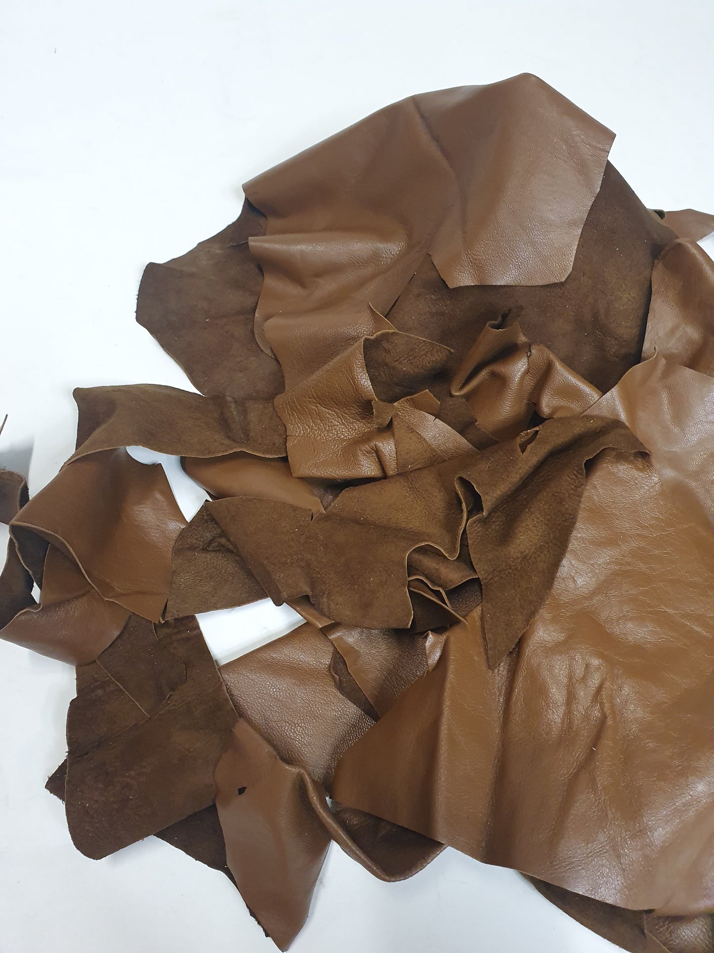 Leather, Offcuts, Light Brown
