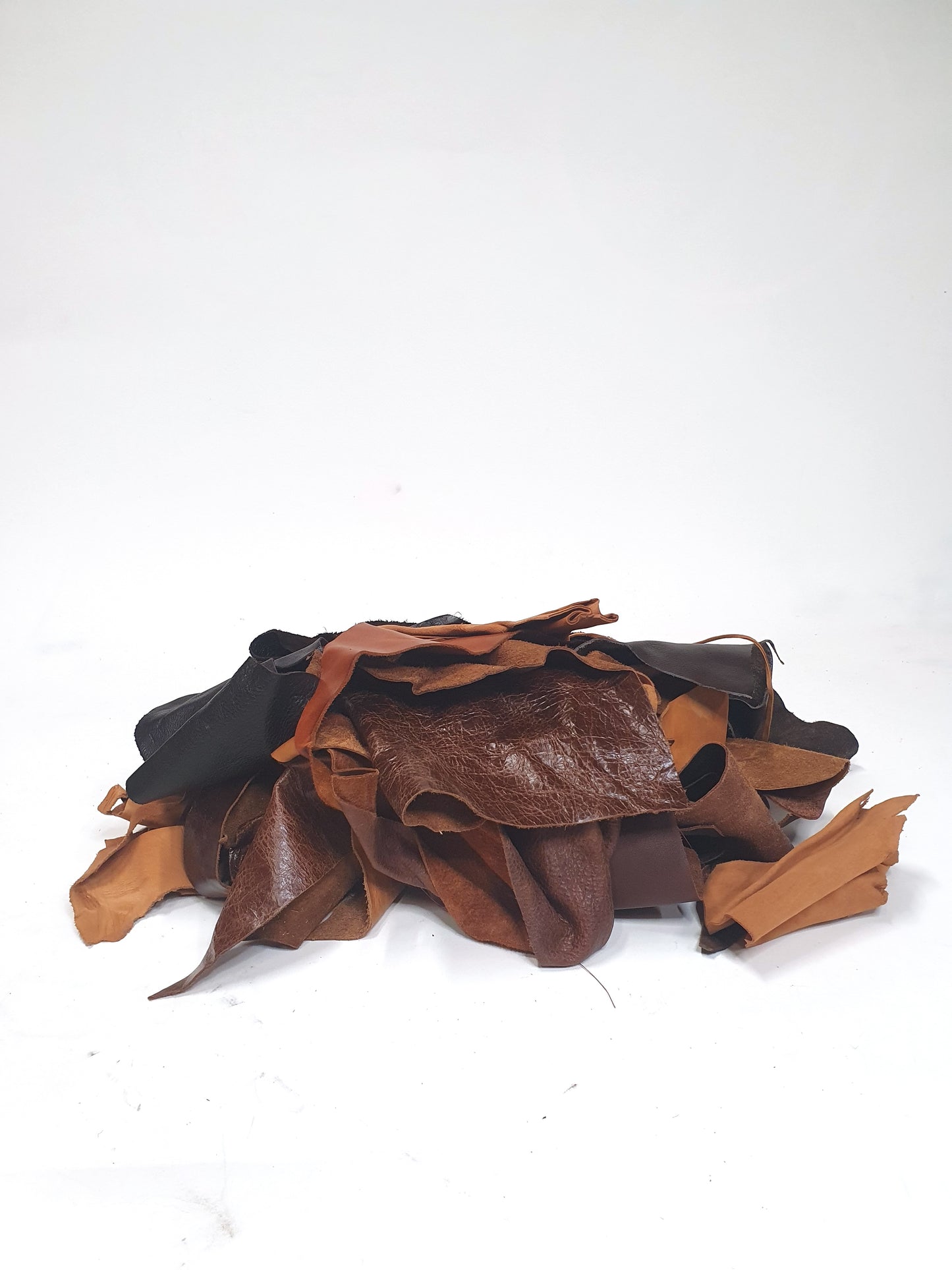 Leather, Offcuts, Brown Mix