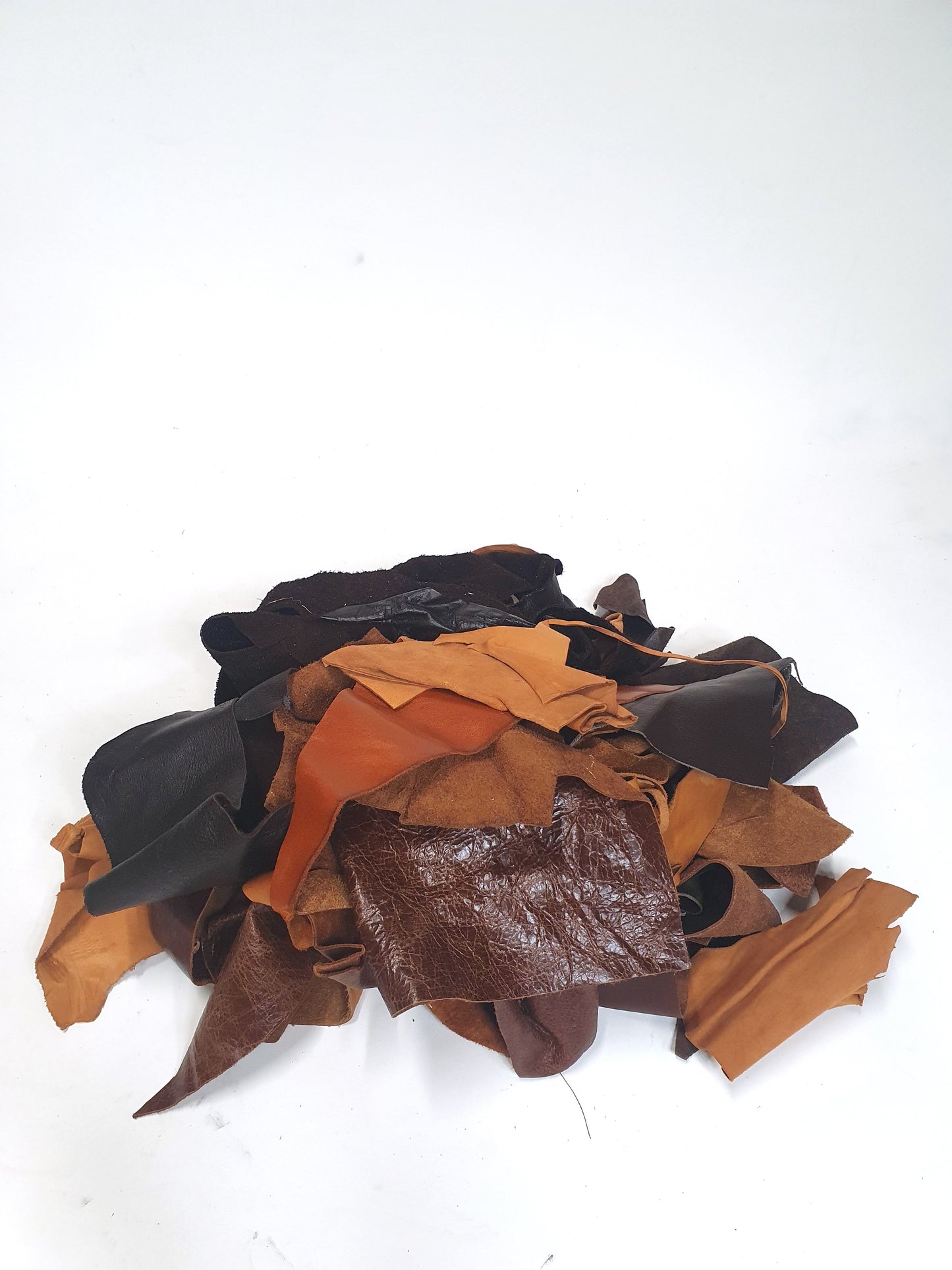 Leather, Offcuts, Brown Mix