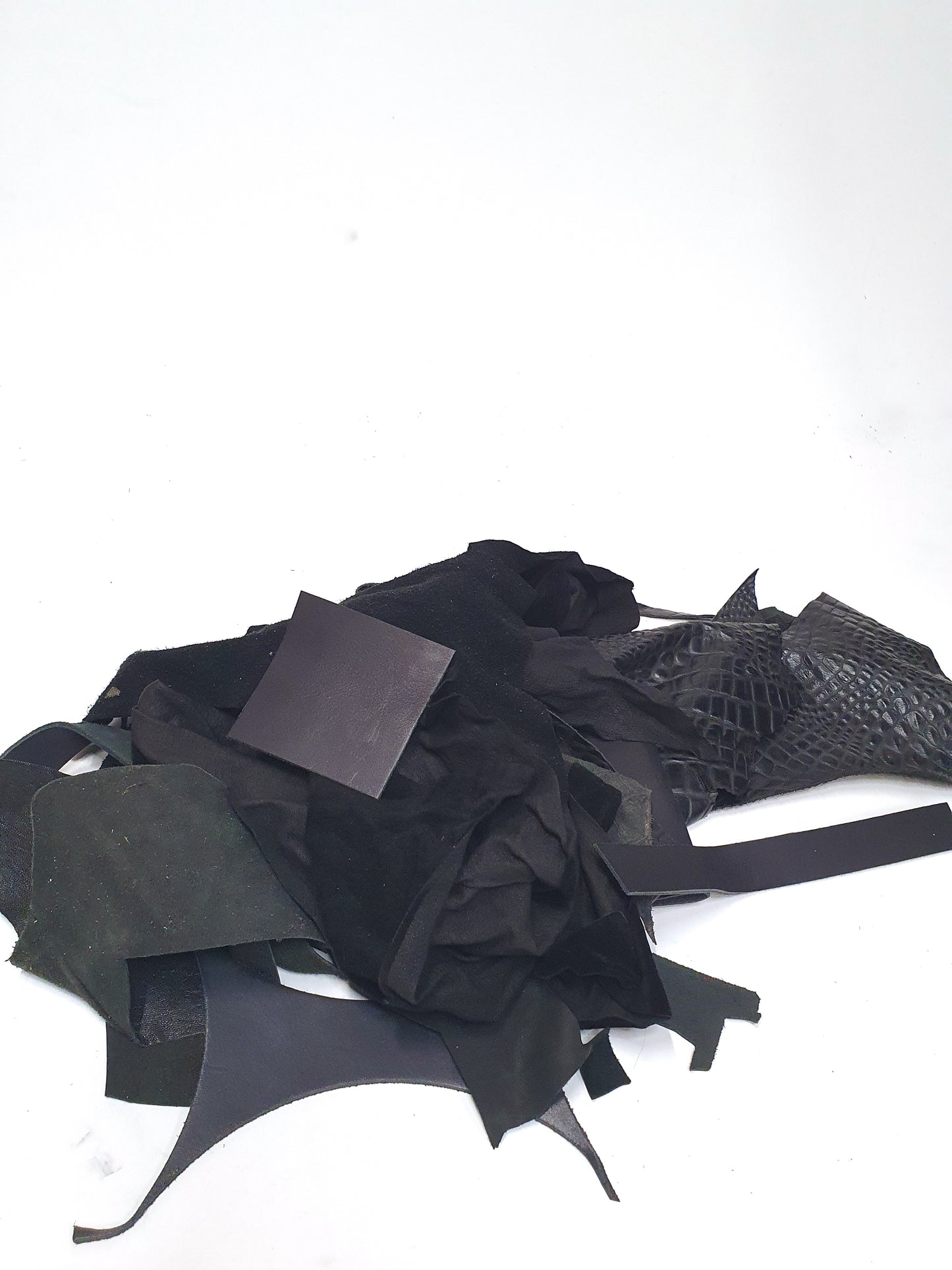 Leather, Offcuts, Black Mix