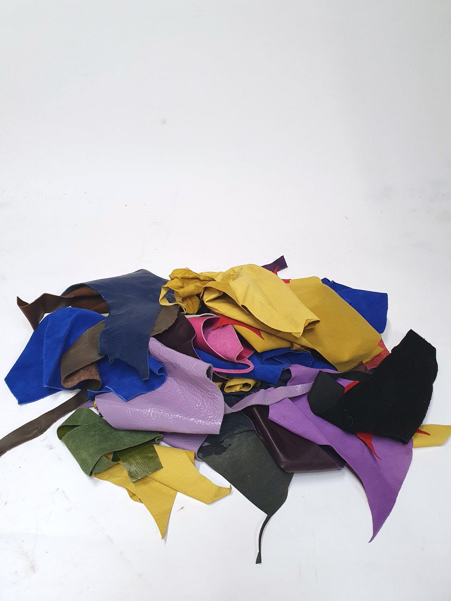 Leather, Offcuts, Colourful Mix