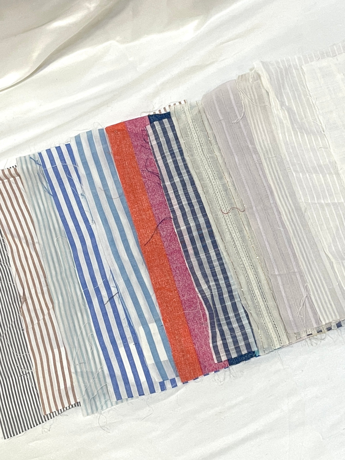 Striped Cotton Fabric Sample from Nobody’s Child Bundle of 12 *ONE-OFF*
