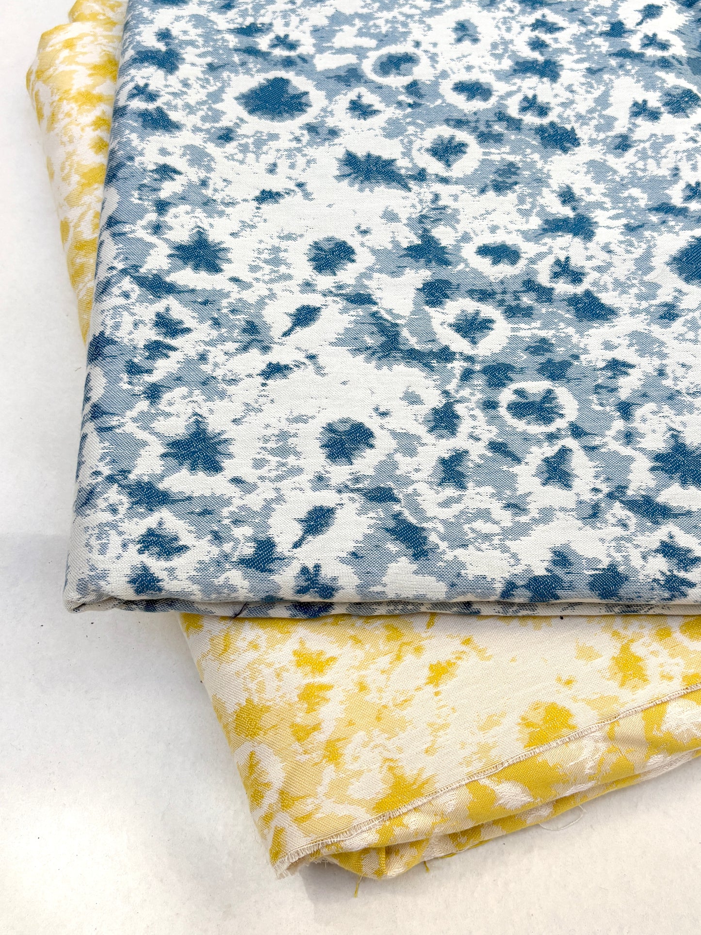Fabric, 100% Cotton, Shibori Style Jacquard, Medium Weight, End of Roll, Choose-your-colour
