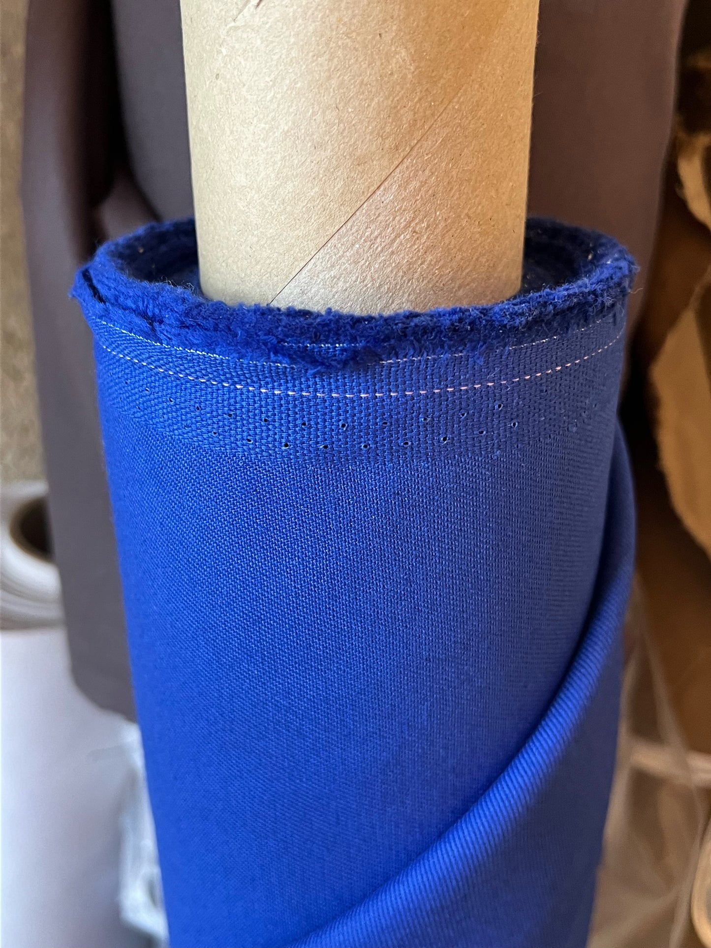 Fabric, Water-repellent, 100% Cotton Twill, Electric Blue, 250gsm