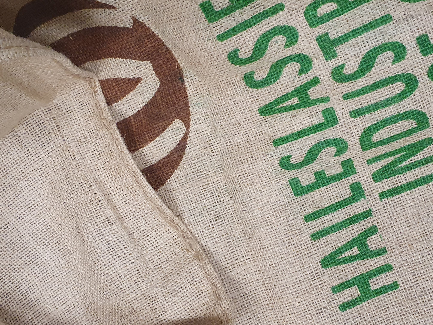 Fabric, Hessian Coffee Bags Jute Sack, Printed