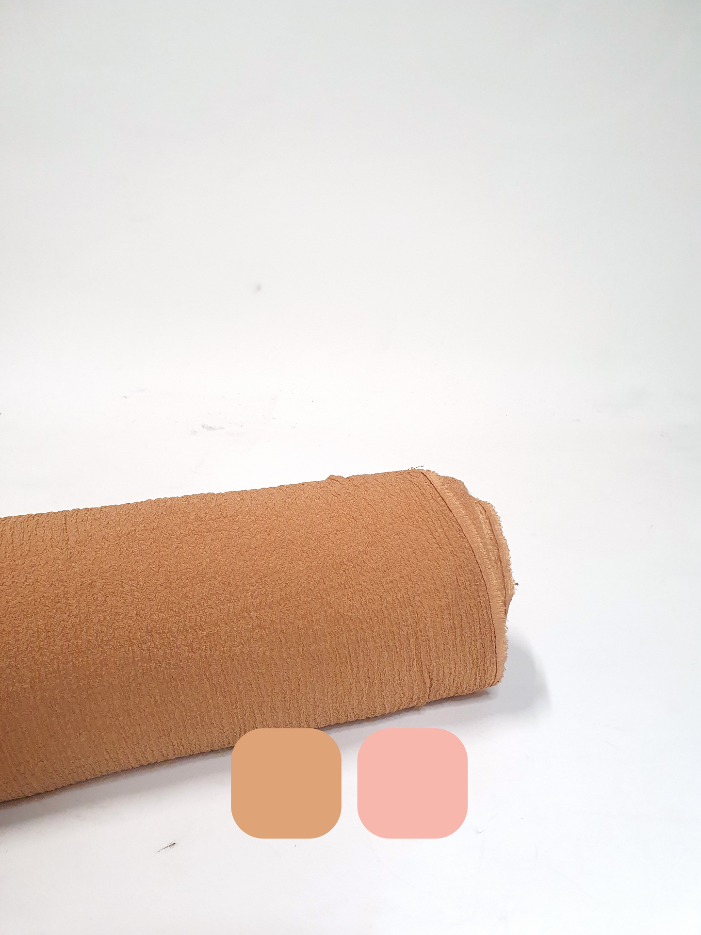 Fabric, Wrinkled Voile, Cinnamon/Peach