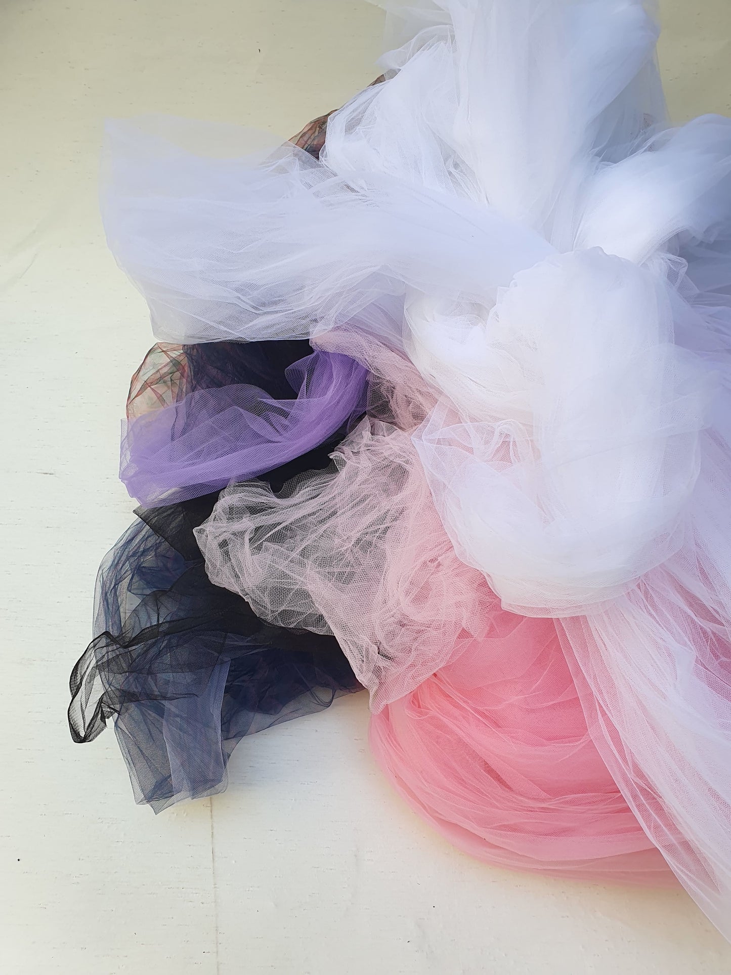 Fabric, Mesh Tulle, Colourful Mix