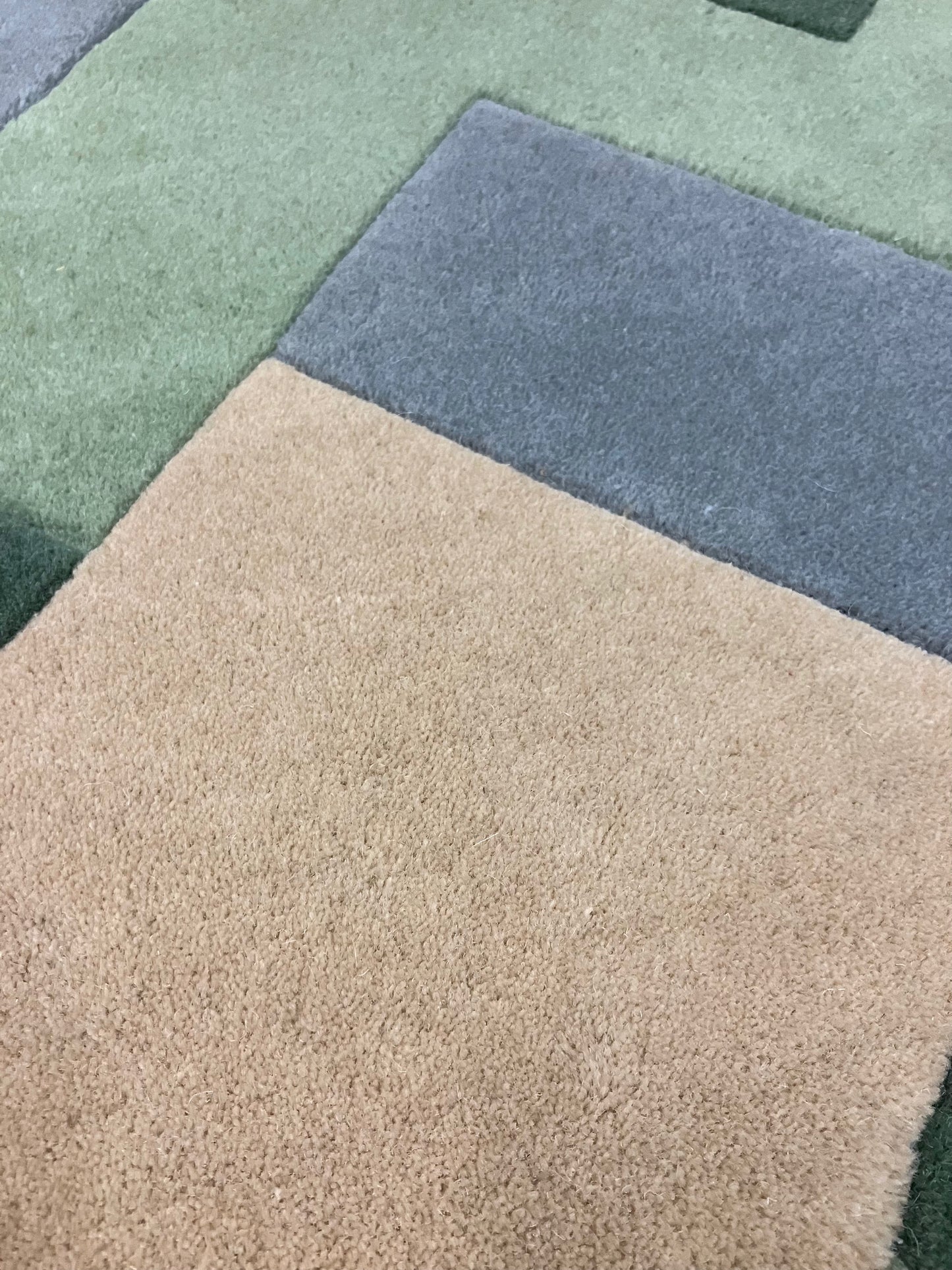 Rug, Hand Tufted, Weft Green, 60cmx90cm