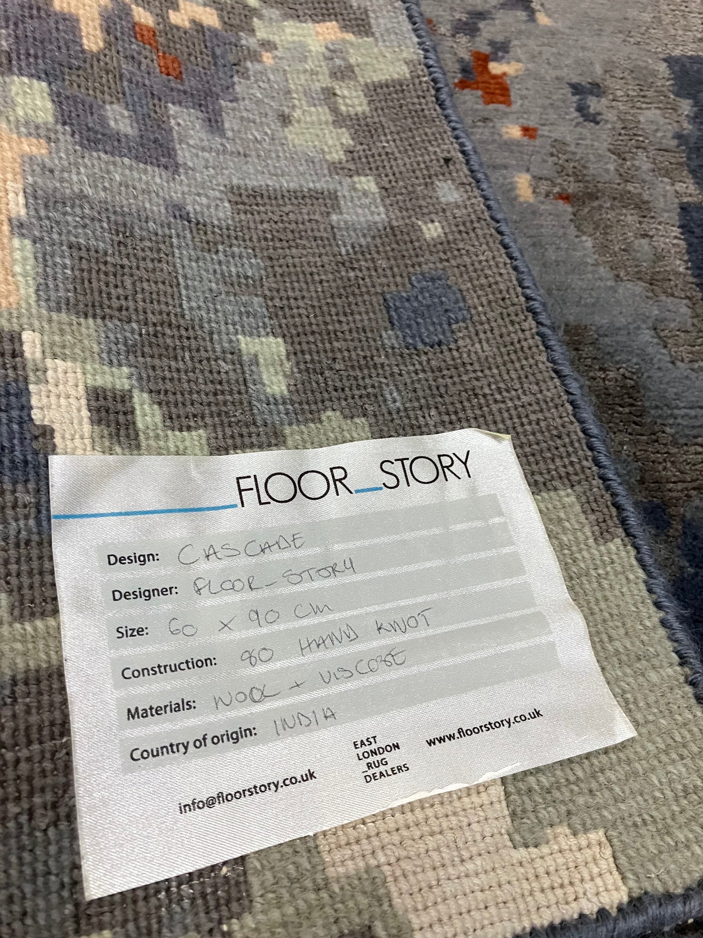 Rug, Hand Knotted, Cascade, 60cmx90cm