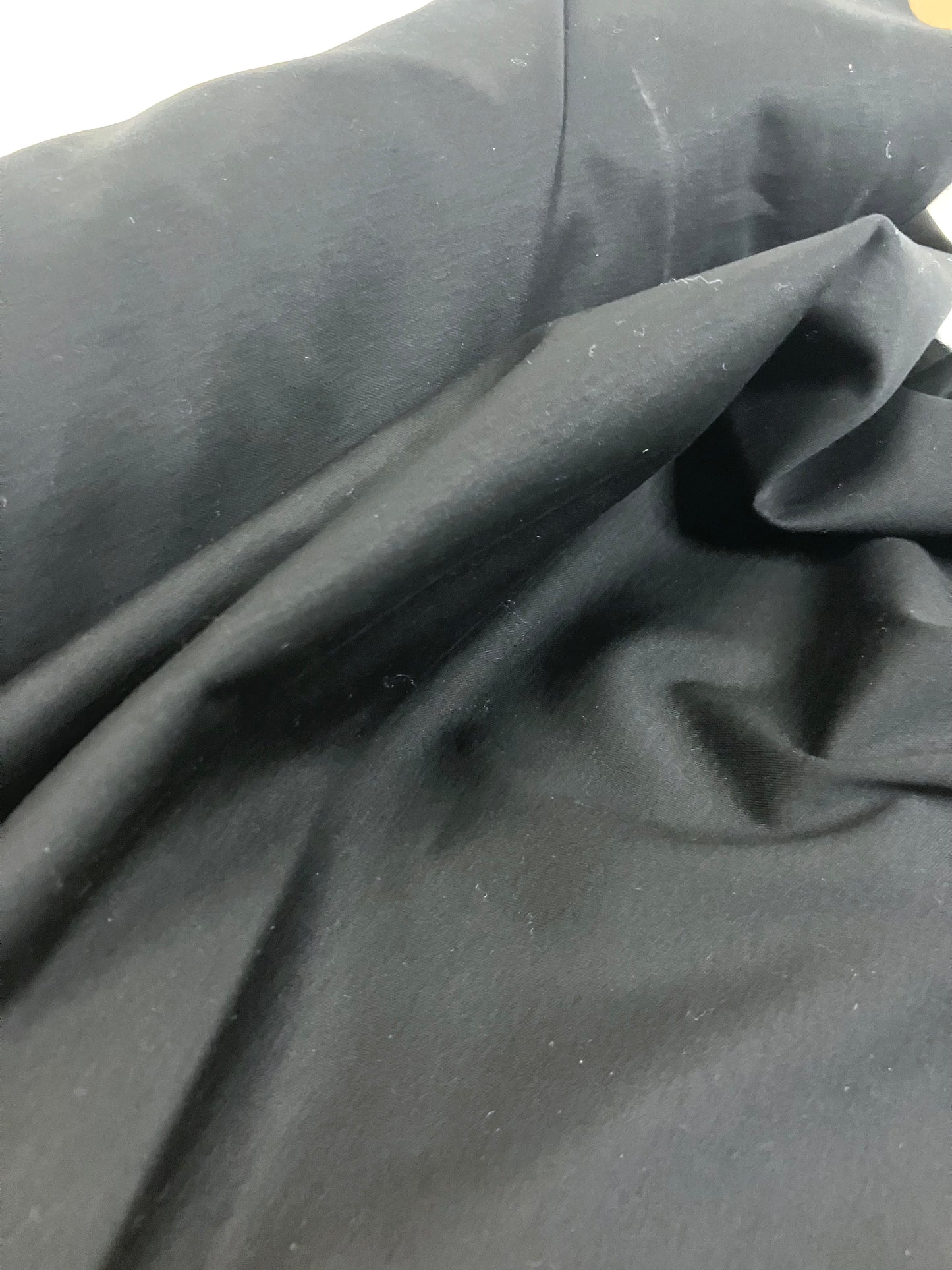 Fabric, 100% Cotton, Black, Light Weight, End of Roll