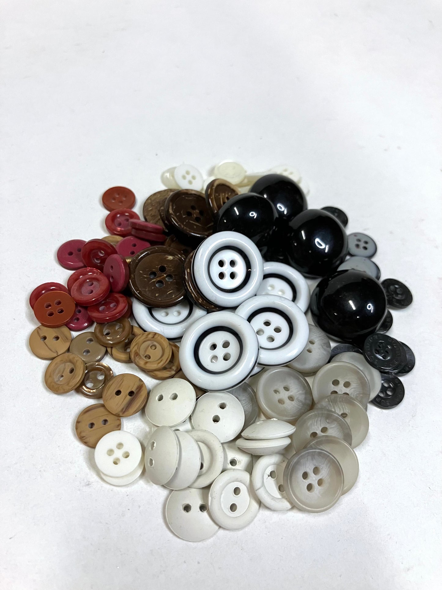 Buttons, Plastic, Mix