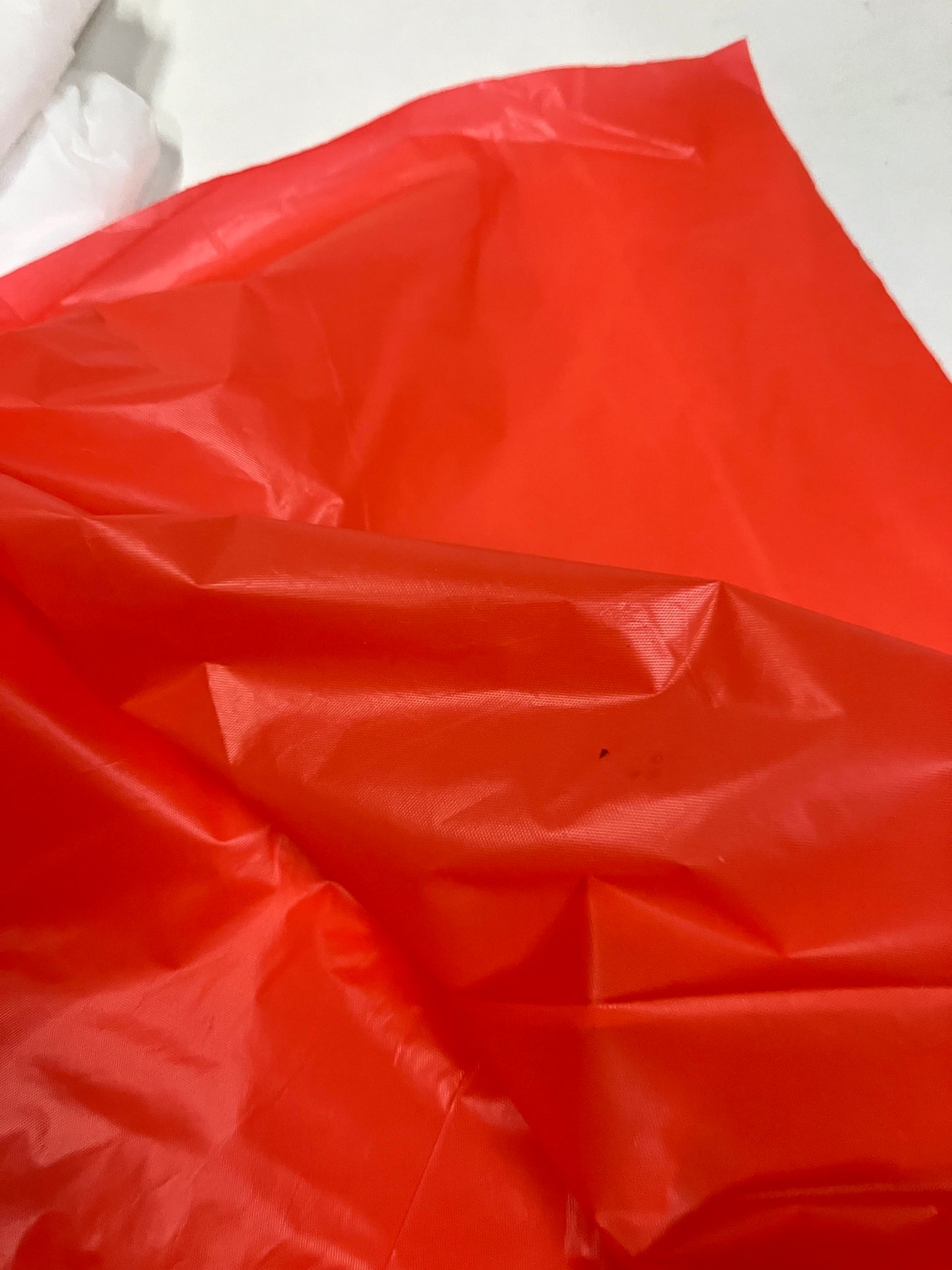 Plastic, Firm, White/Red/Green