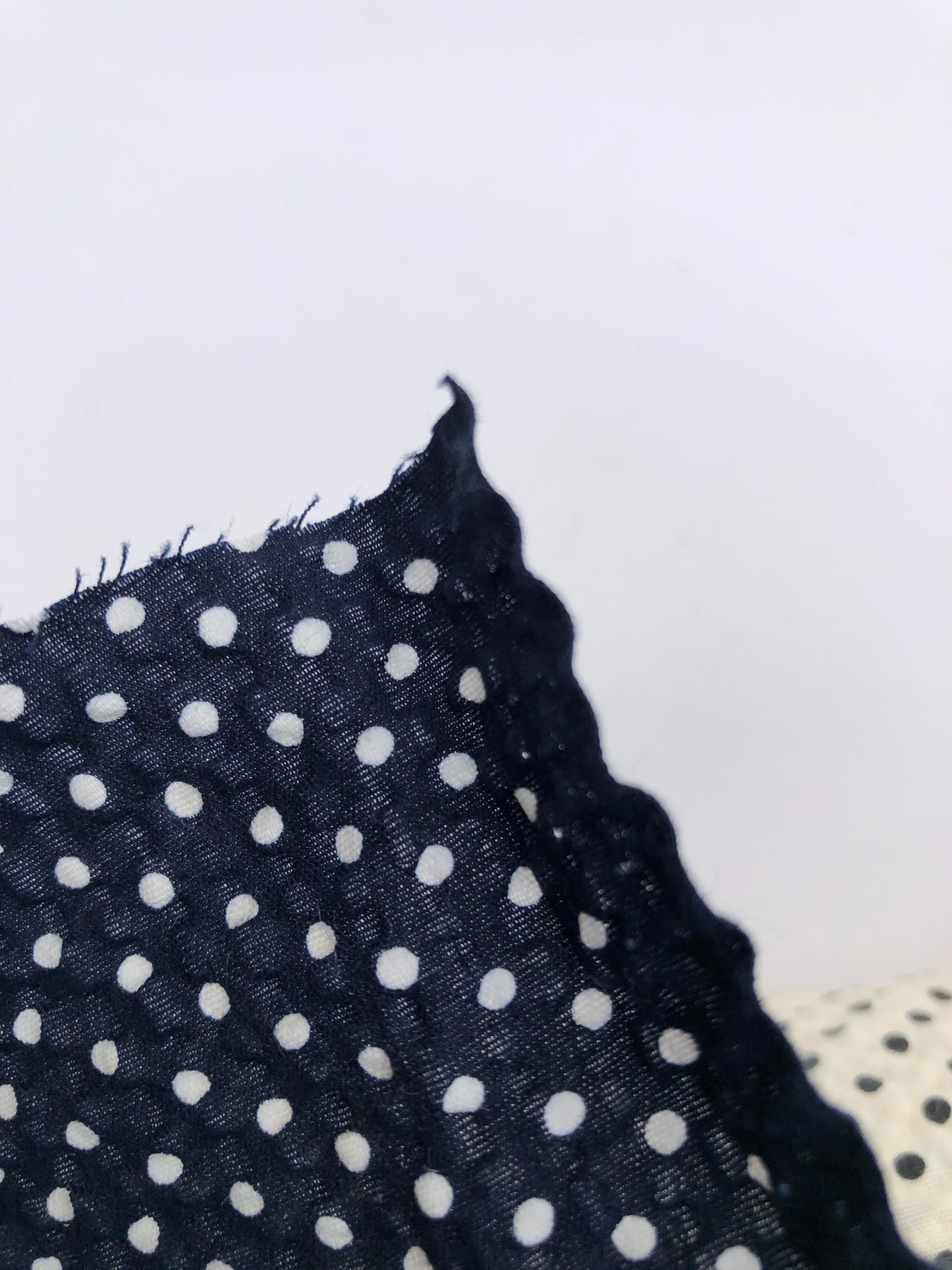 Fabric, Dots Pattern, 100% Cotton, Navy, End of Roll