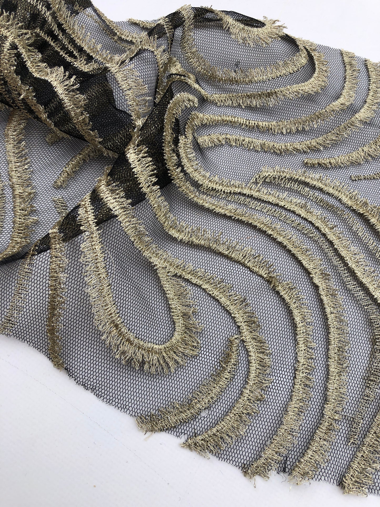 Couture Lace, Black with Gold & Nude with Silver
