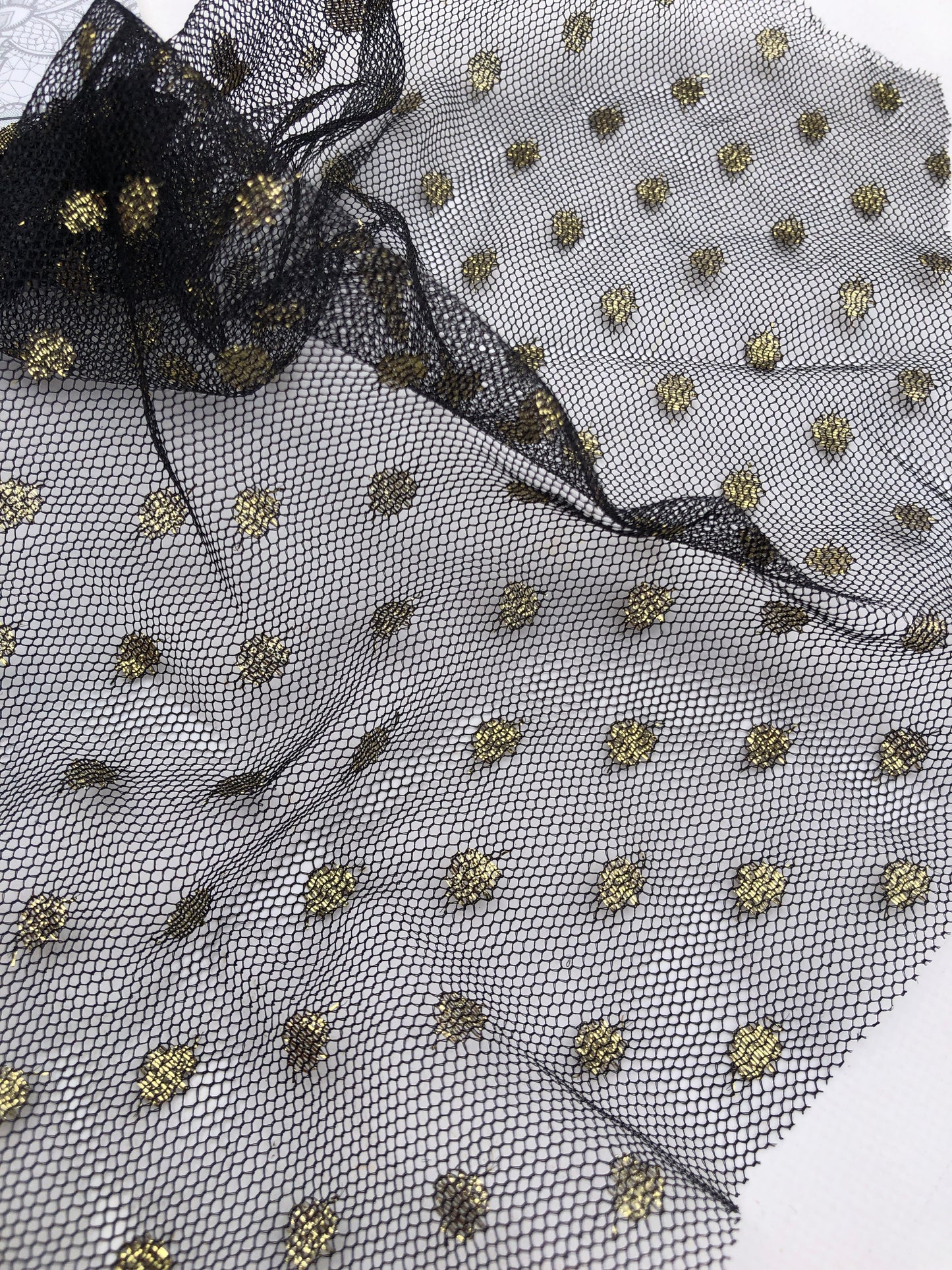 Couture Lace, Black with Gold & Nude with Silver