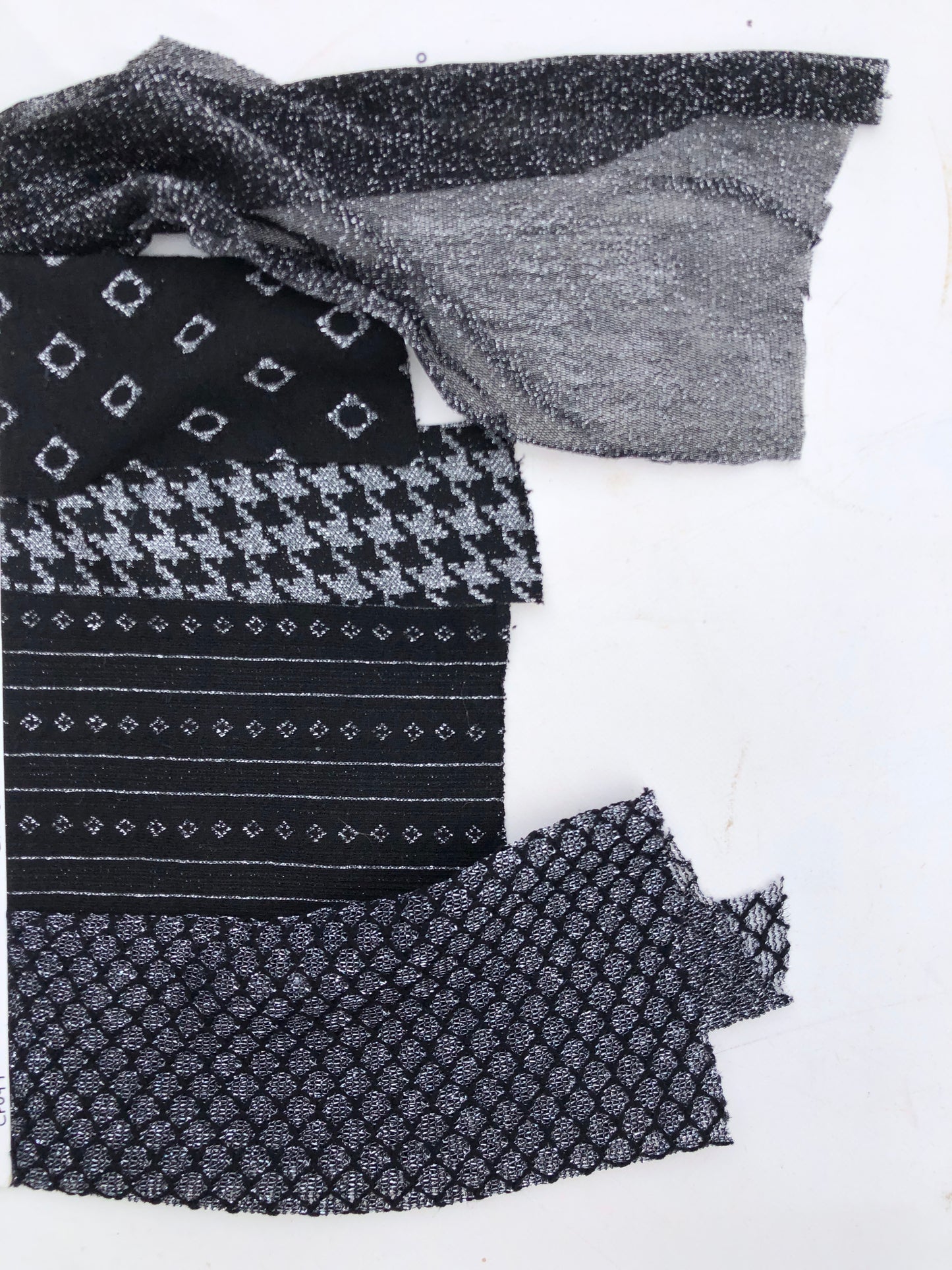 Couture Lace, Glitter Black & Silver