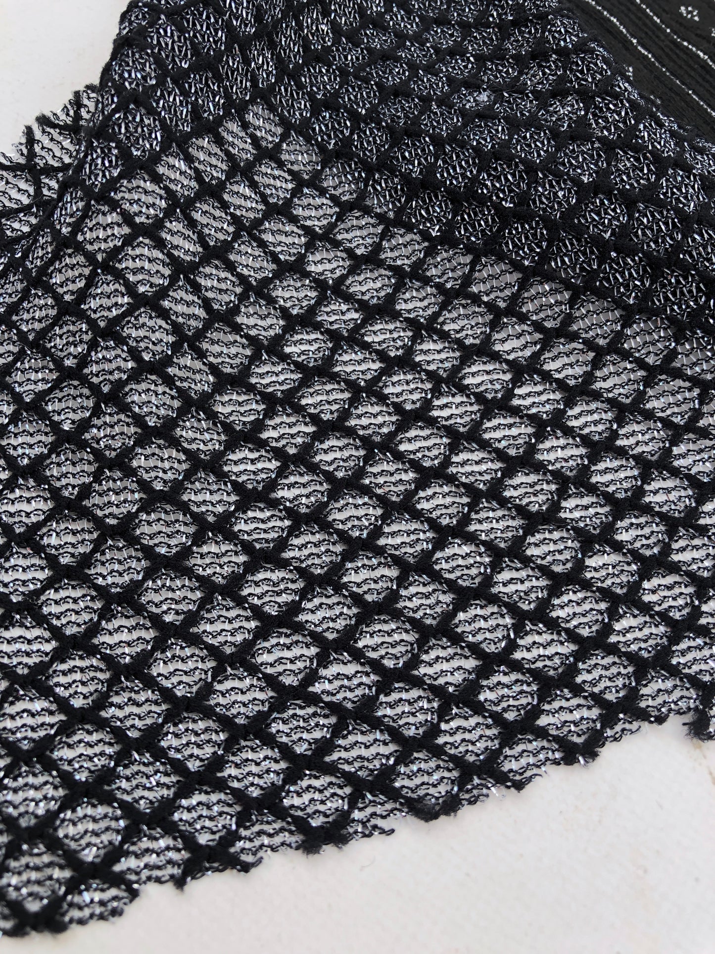 Couture Lace, Glitter Black & Silver