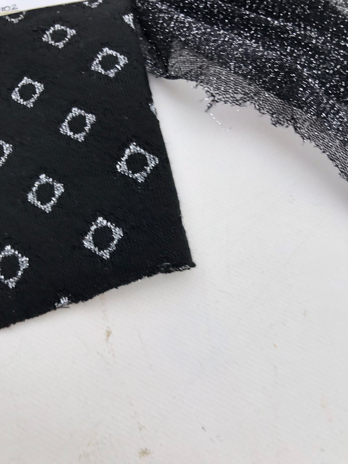 Couture Lace, Glitter Black & Silver