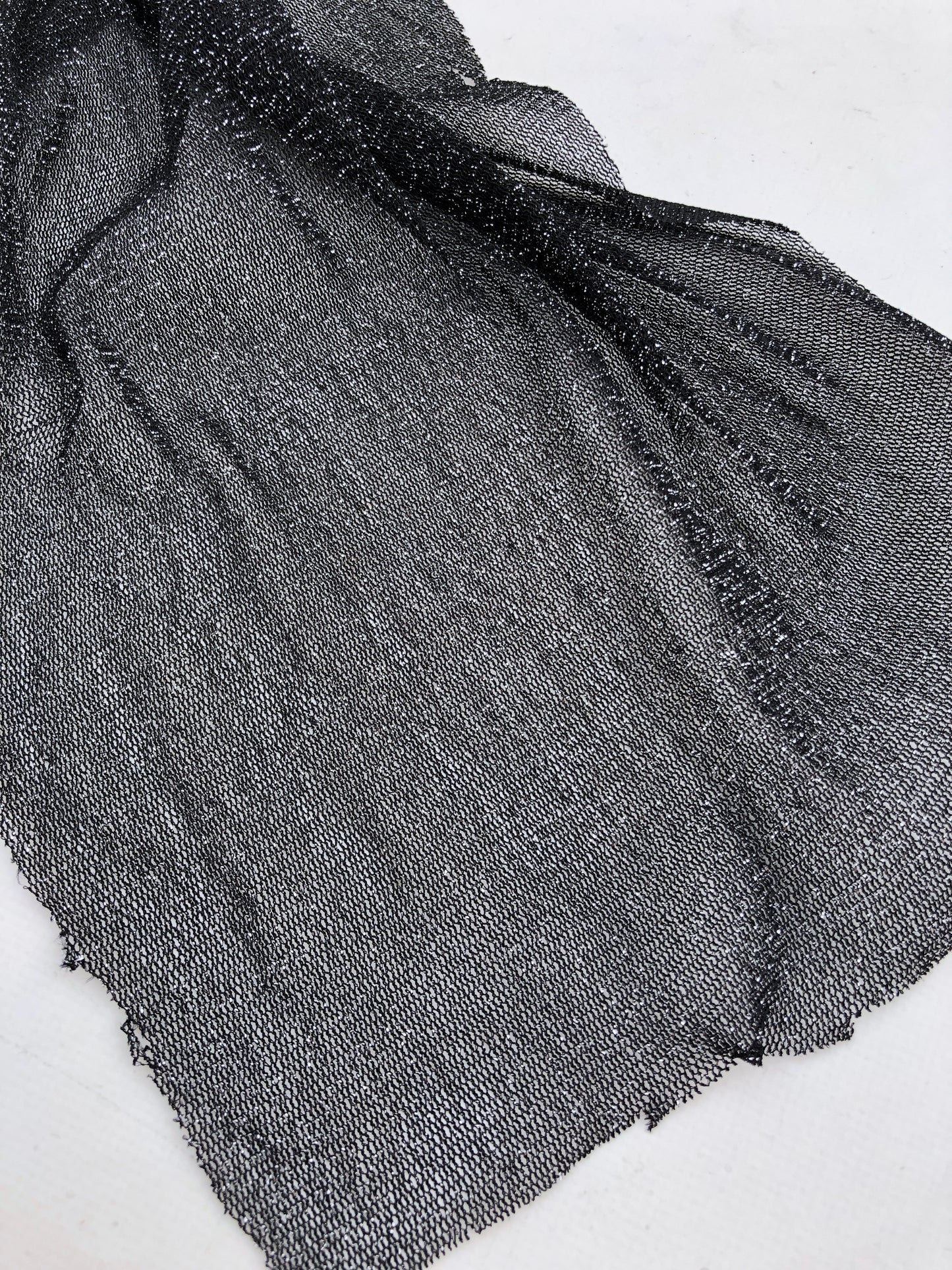 Couture Lace, Glitter Black & Silver