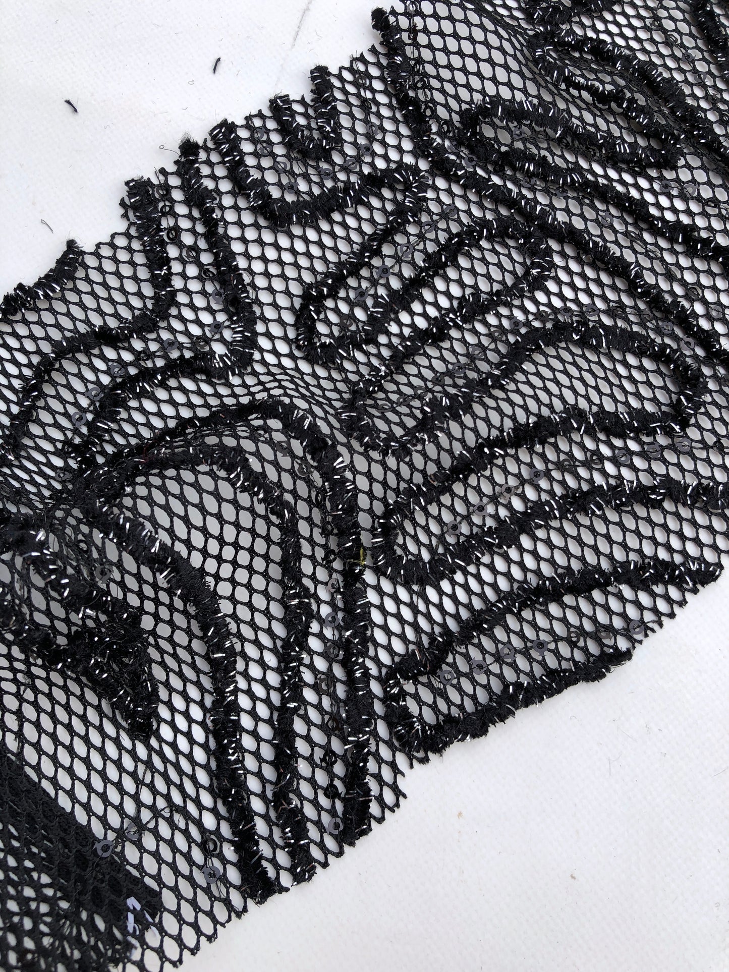 Couture Lace, Black Glitter