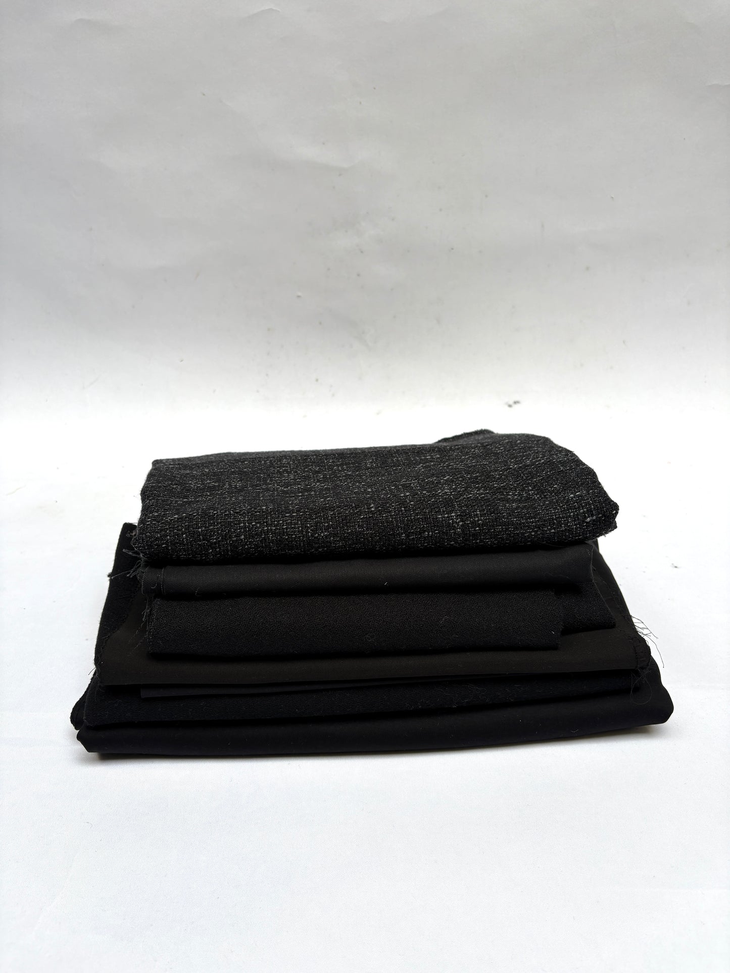 Black Fabric, Large/Medium Pieces, Mixed Bundle
