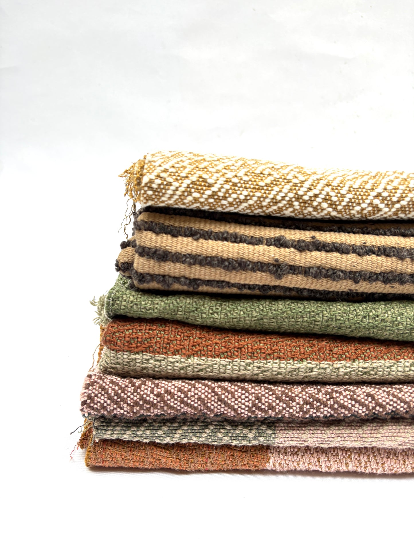 Colourful Textured Fabric, Medium Pieces, Heavyweight, Mixed Bundle