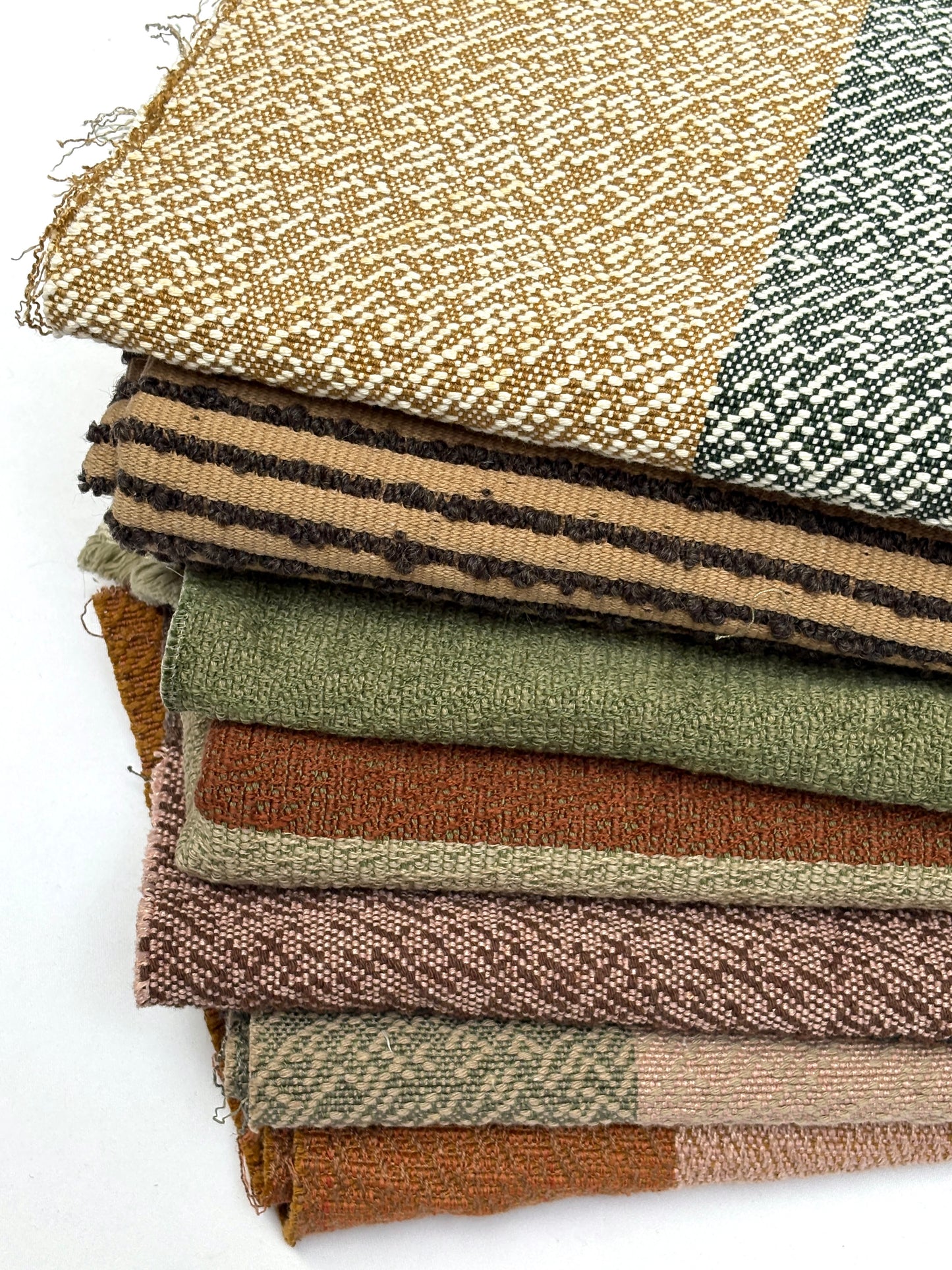 Colourful Textured Fabric, Medium Pieces, Heavyweight, Mixed Bundle