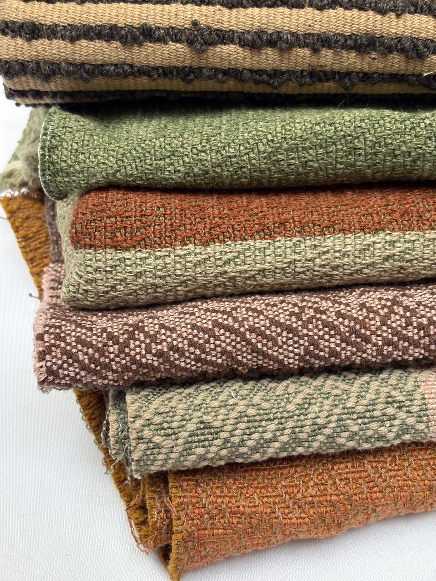 Colourful Textured Fabric, Medium Pieces, Heavyweight, Mixed Bundle