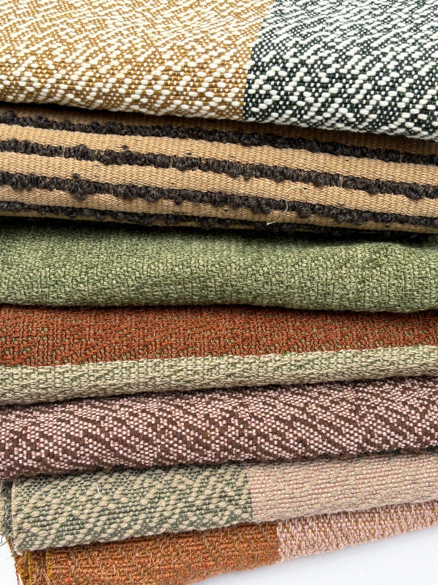 Colourful Textured Fabric, Medium Pieces, Heavyweight, Mixed Bundle