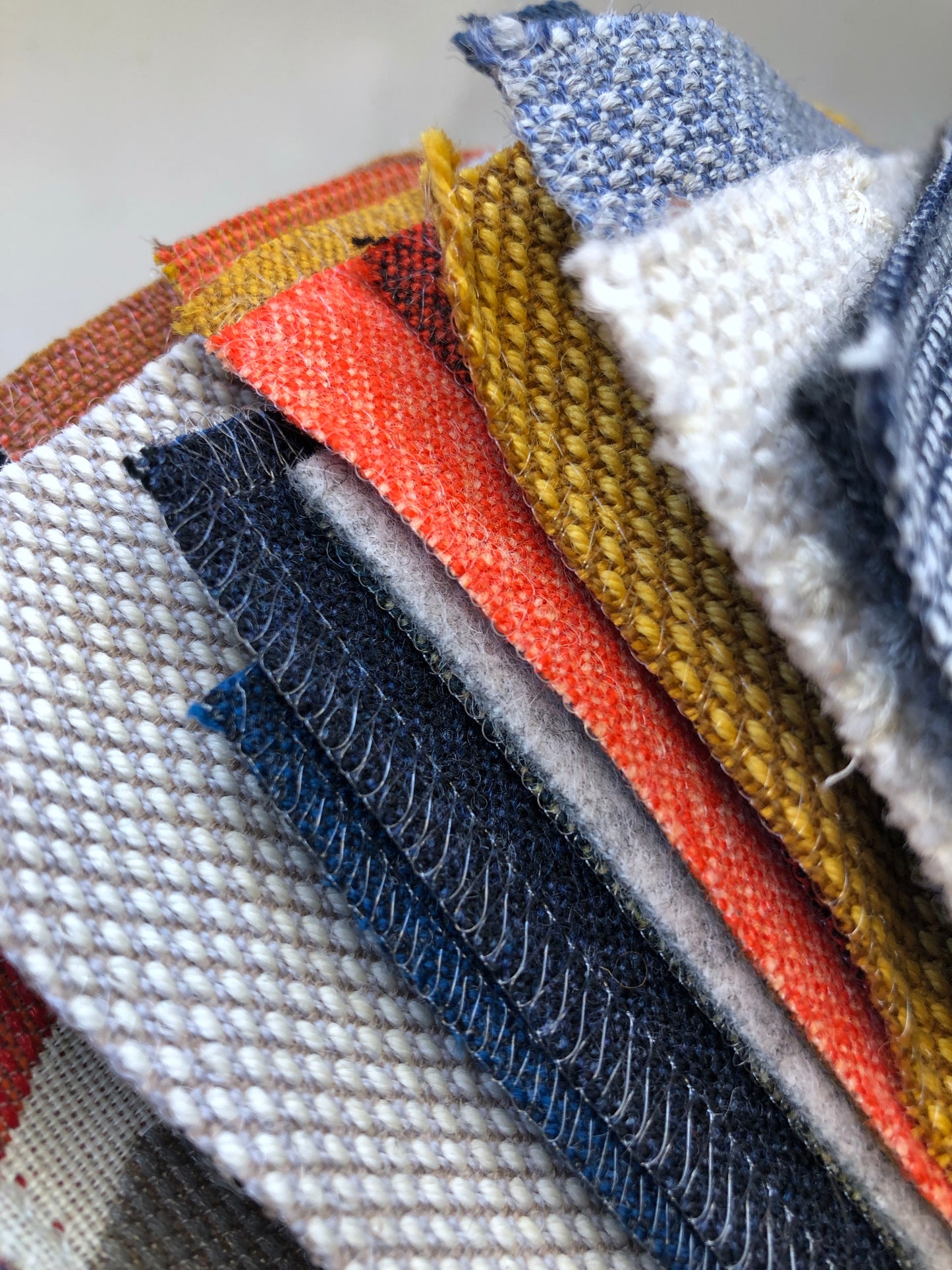 Fabric Swatches, Mixed Colours