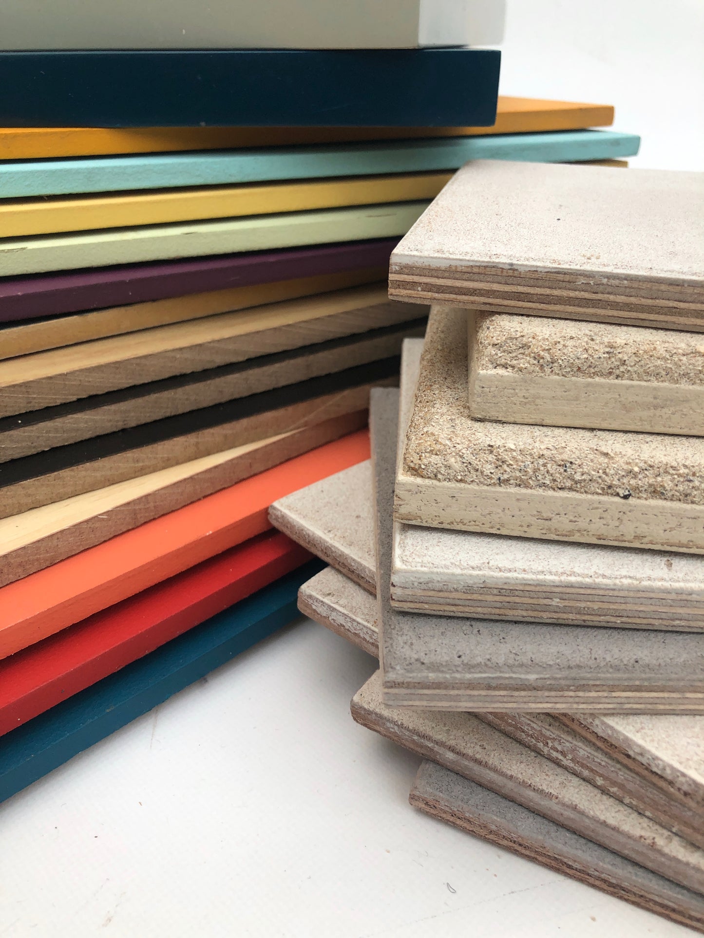 Wood Samples, Coated
