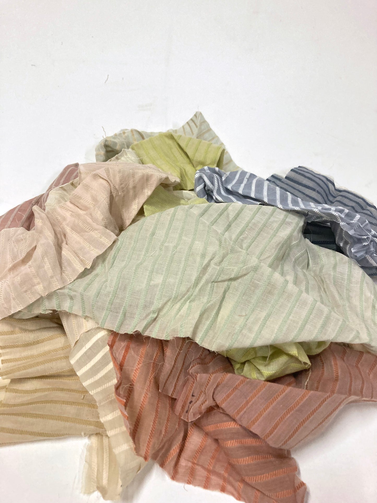Fabric Offcuts, Lightweight, Strip Pattern Mix