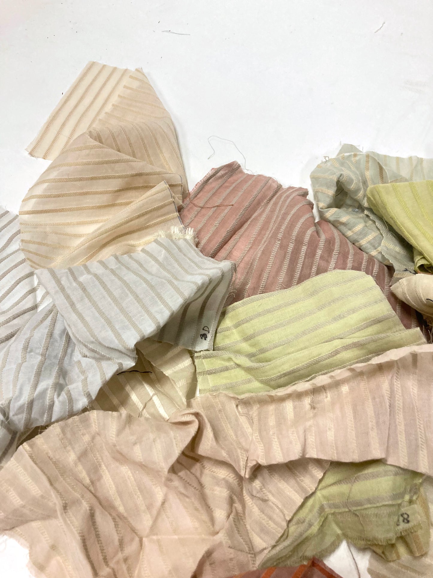 Fabric Offcuts, Lightweight, Strip Pattern Mix