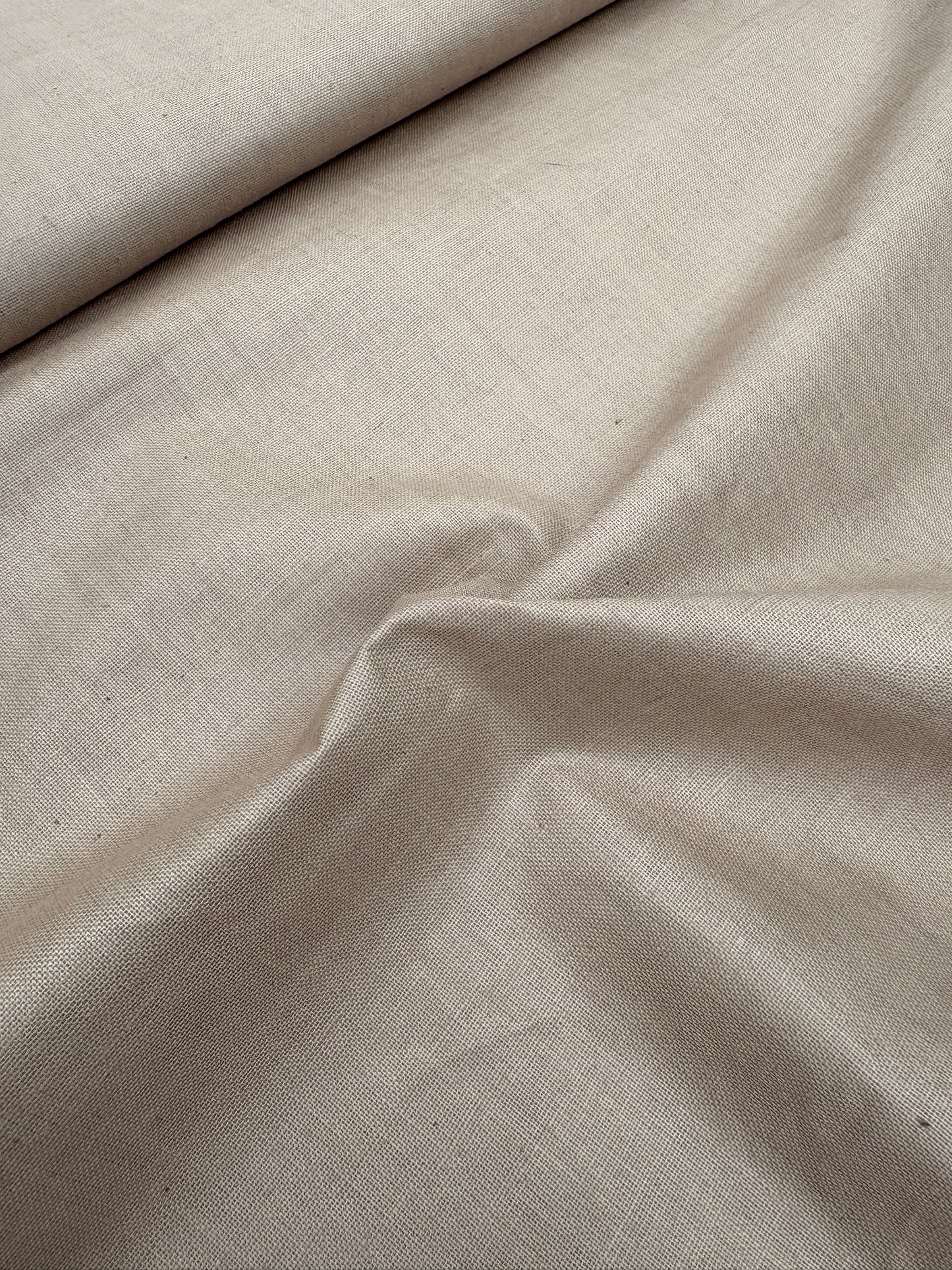 Fabric, Natural Fibres, Taffeta, Waxy Finishing, Dark Khaki , End of Roll
