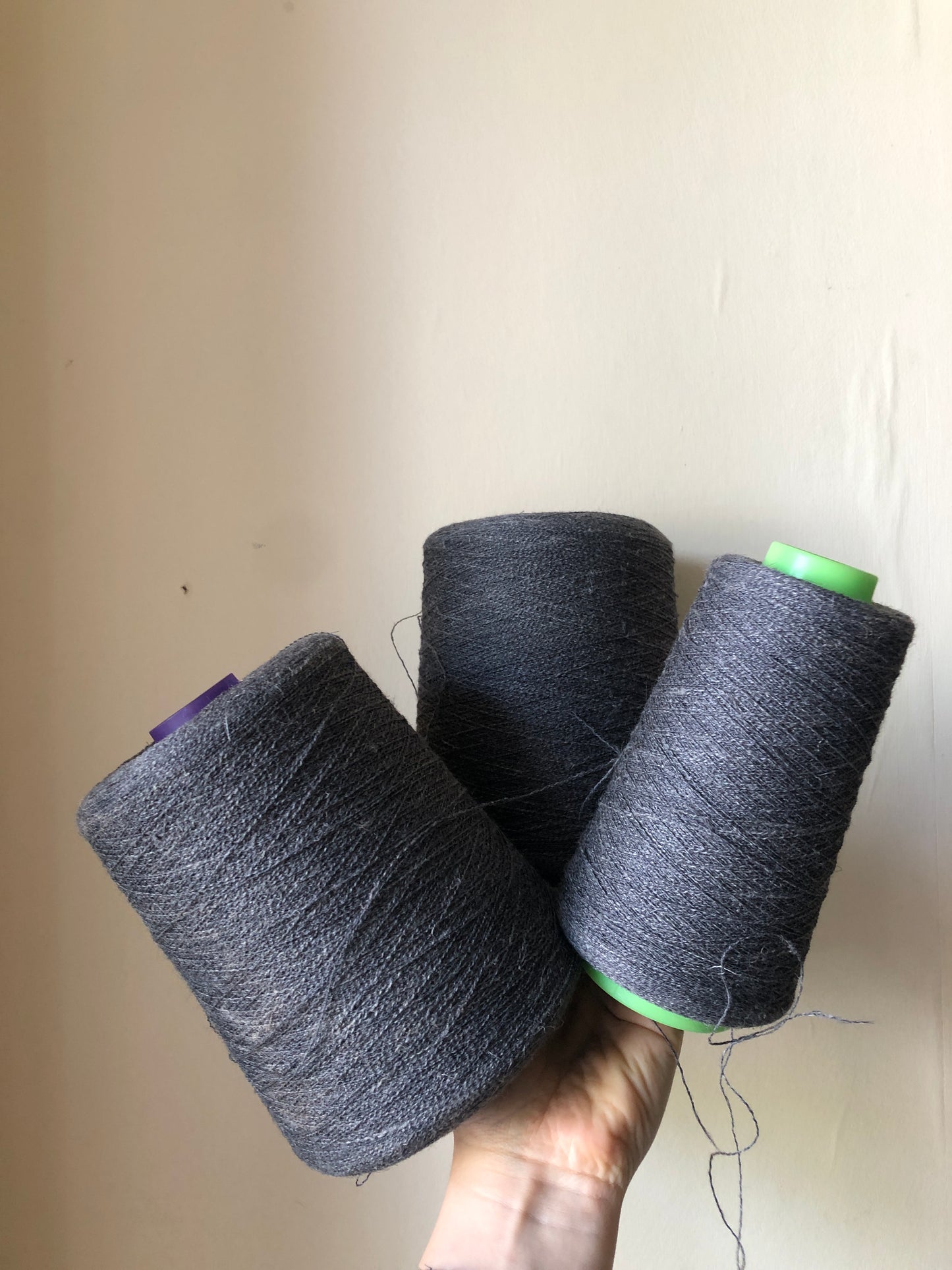 Yarn Cones, Grey, Mix