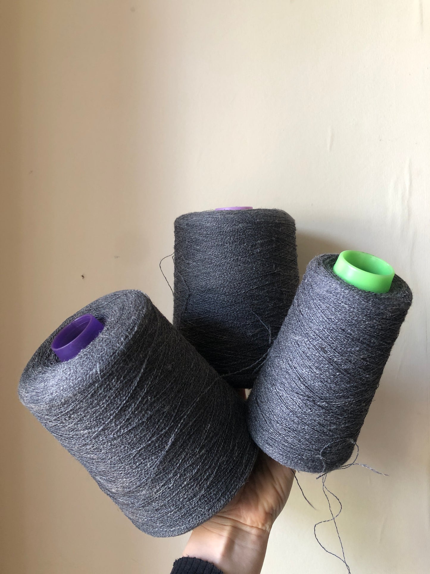 Yarn Cones, Grey, Mix
