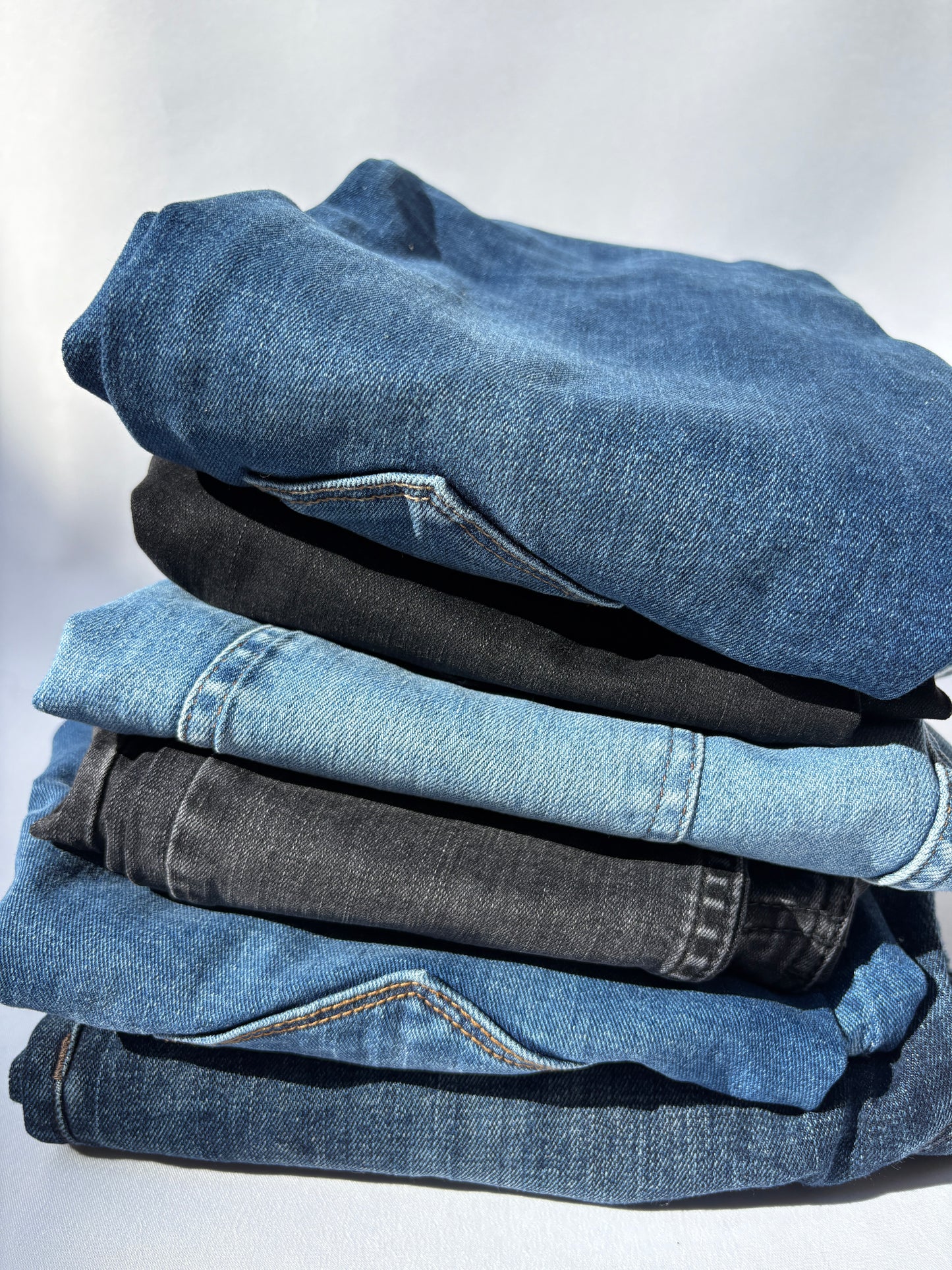 Denim Fabric, Jeans Sample, Mixed Bundle