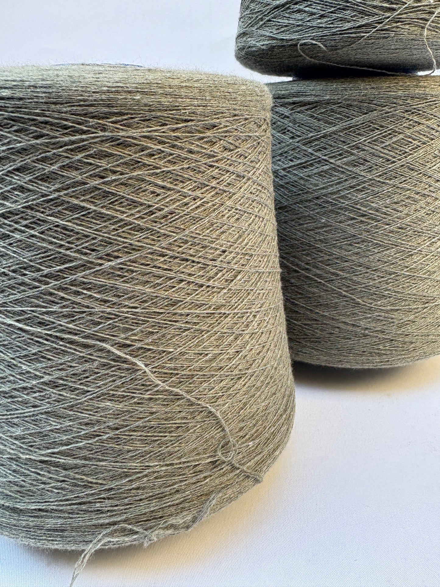 Yarn Cones, Wool, Moss