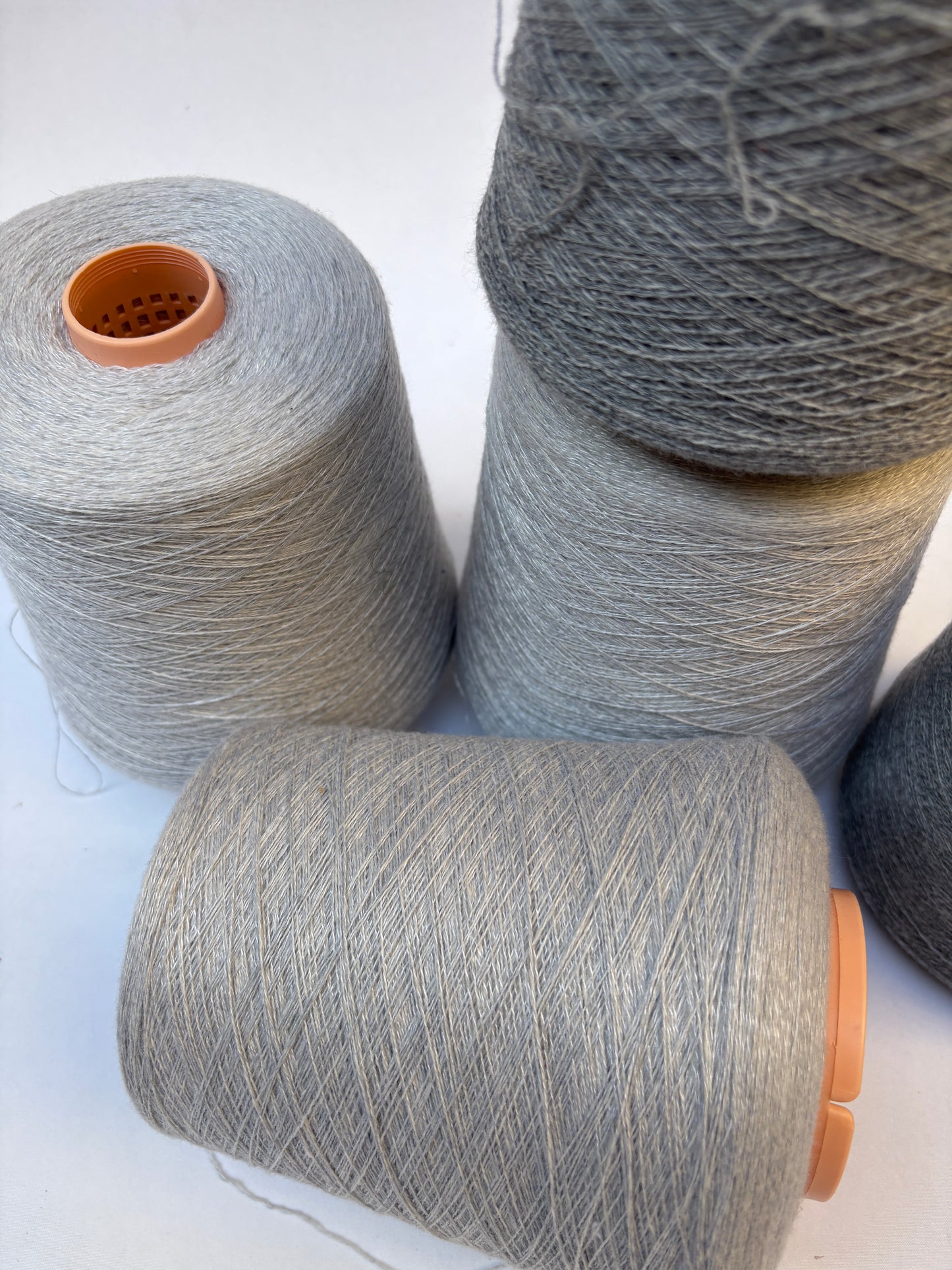 Yarn Cones, Wool, Light Grey Shades Mixed