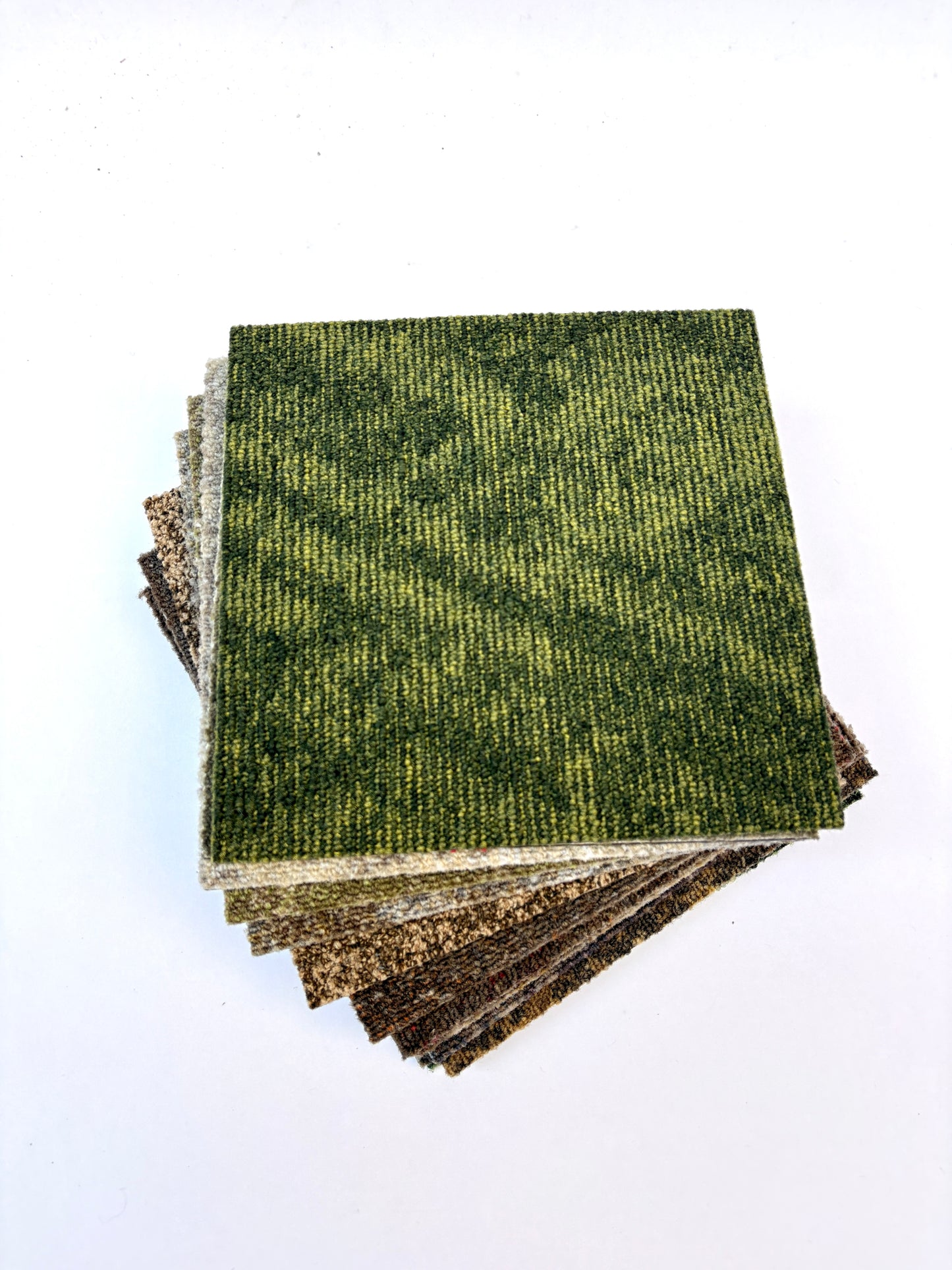 Carpet Sample, Small Square Piece, Earthy Colour, 25x25cm, Mixed Bundle