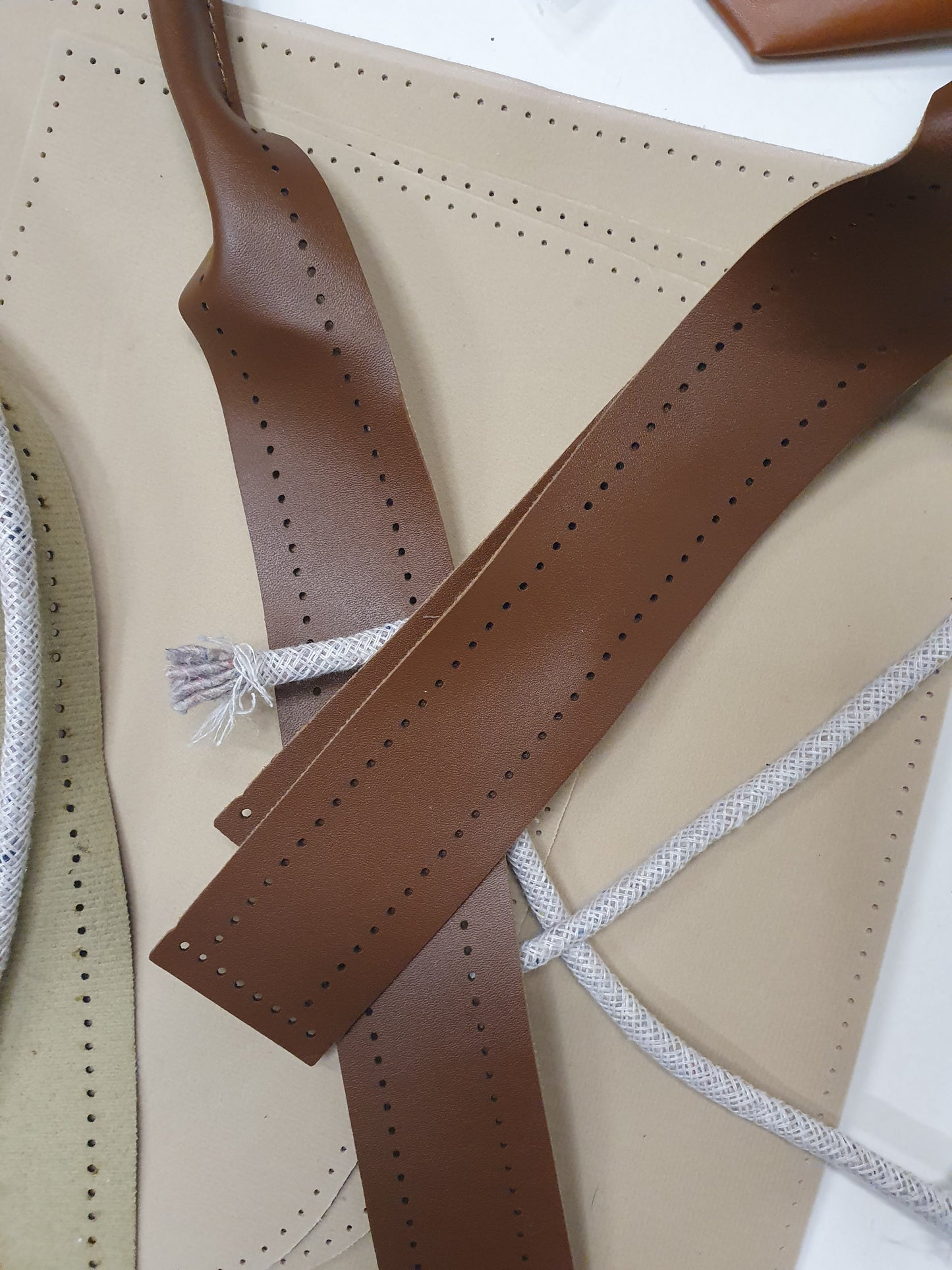 Bag DIY Kit, Tote Bag, Brown-Beige